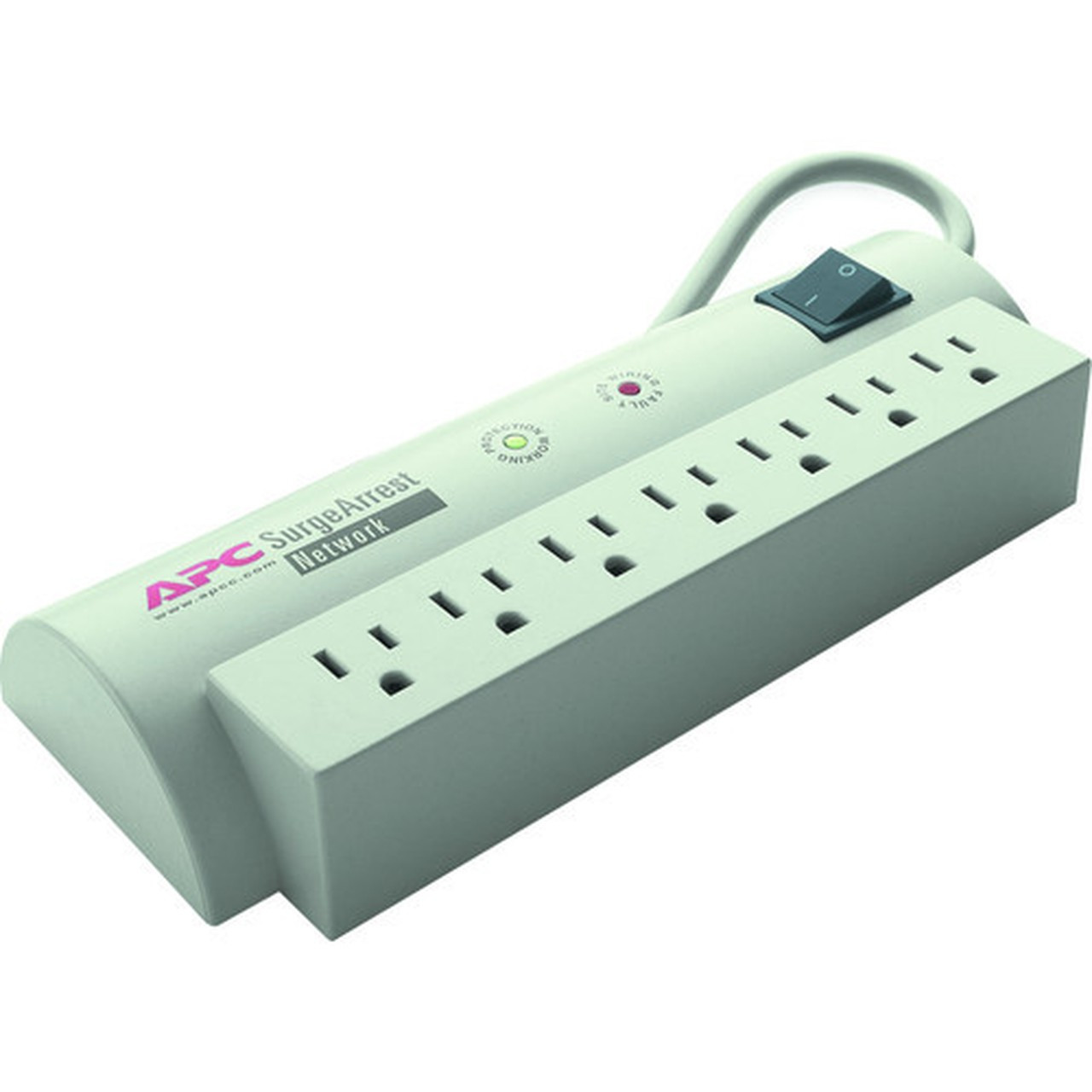 APC by Schneider Electric SurgeArrest Network 7 Outlets 120V - 7 x NEMA 5-15R - 480 J - 120 V AC Input - 120 V DC Output - 7 x NEMA - NET7