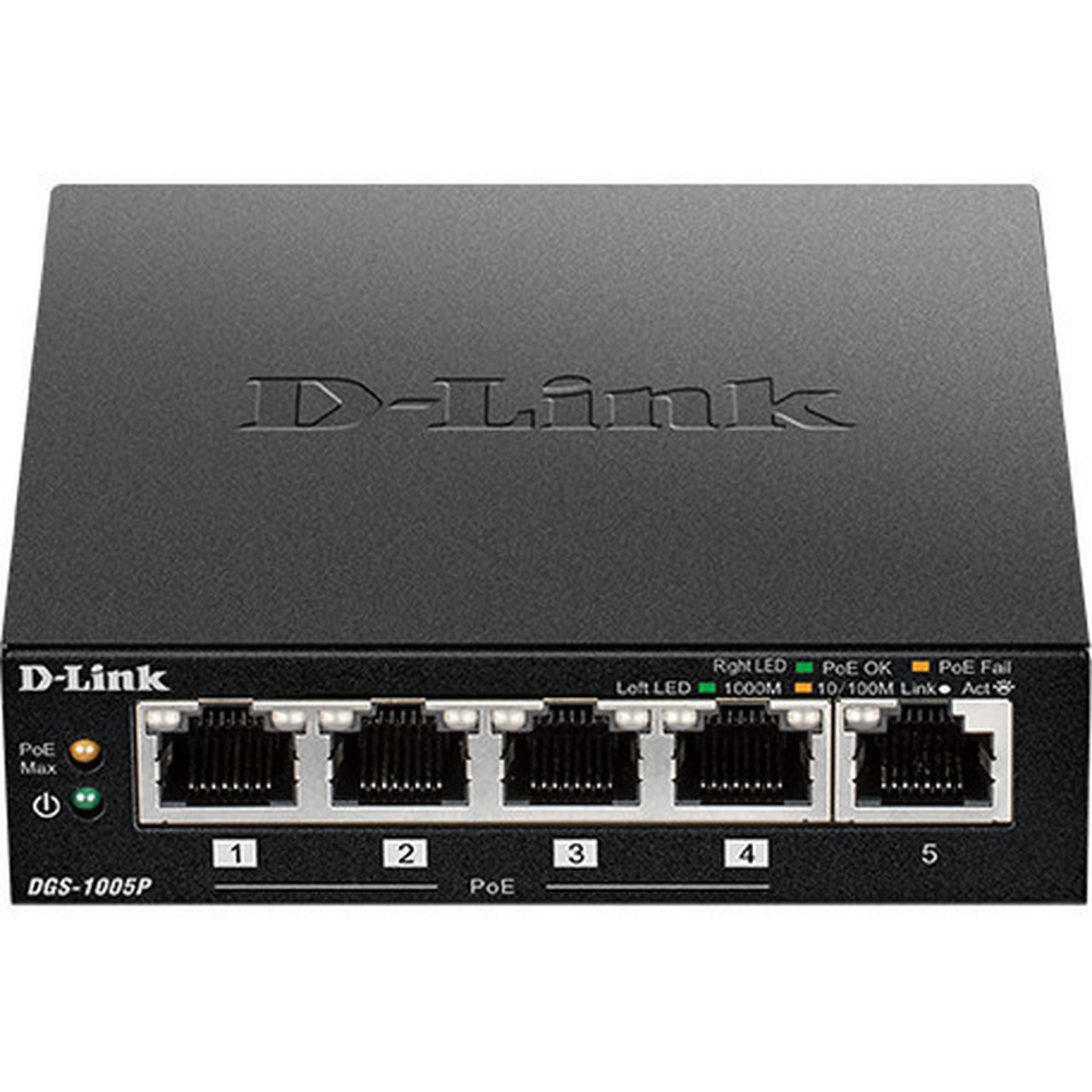 D-Link 5-Port Desktop Gigabit PoE Switch - 5 Ports - Manageable - 2 Layer Supported - Twisted Pair - Desktop DGS-1005P