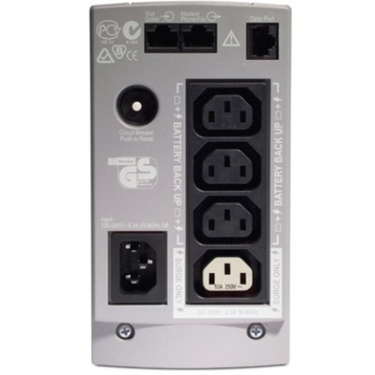 APC Back-UPS CS 500 - 500VA300W - 24 Minute Full Load - 3 x IEC 320-C13 1 x IEC 320-C13 - BatterySurge-protected 2 BK500EI