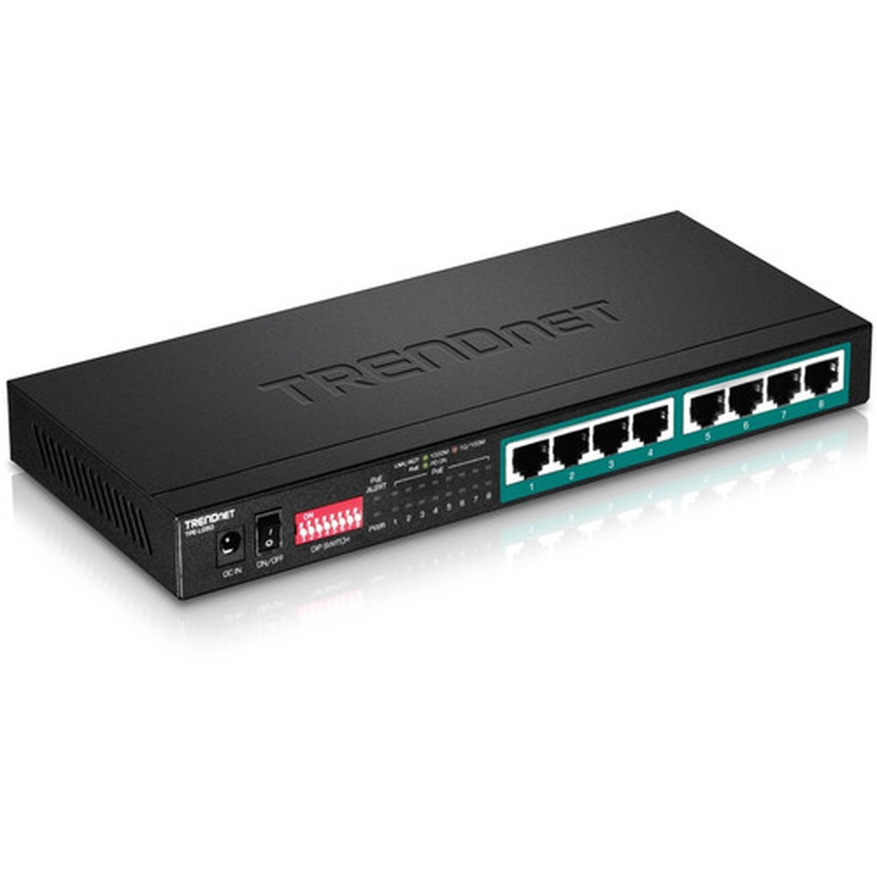 TRENDnet 8-Port Gigabit Long Range Poe Switch TPE-LG8065W Poe Budget EthernetNetwork Switch Long-Range Poe Extends Range Up to TPE-LG80