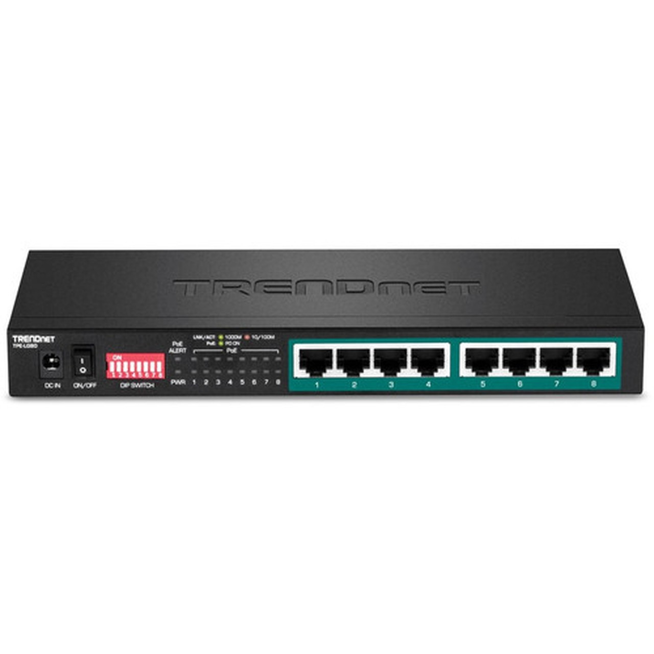 TRENDnet 8-Port Gigabit Long Range Poe Switch TPE-LG8065W Poe Budget EthernetNetwork Switch Long-Range Poe Extends Range Up to TPE-LG80