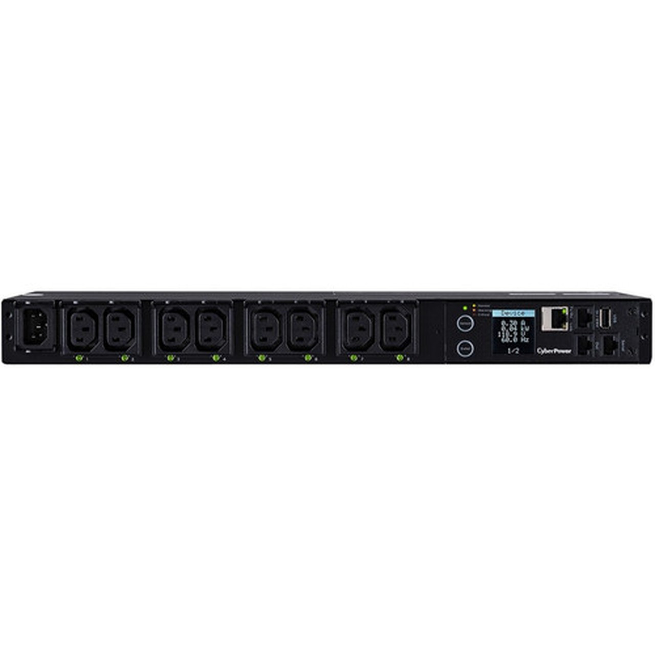 CyberPower PDU41004 8-Outlet PDU - Switched - IEC 60320 C14 - 8 x IEC 60320 C13 - 120 V AC 230 V AC - Network RJ-45 - 1U - - Rack - PDU41004