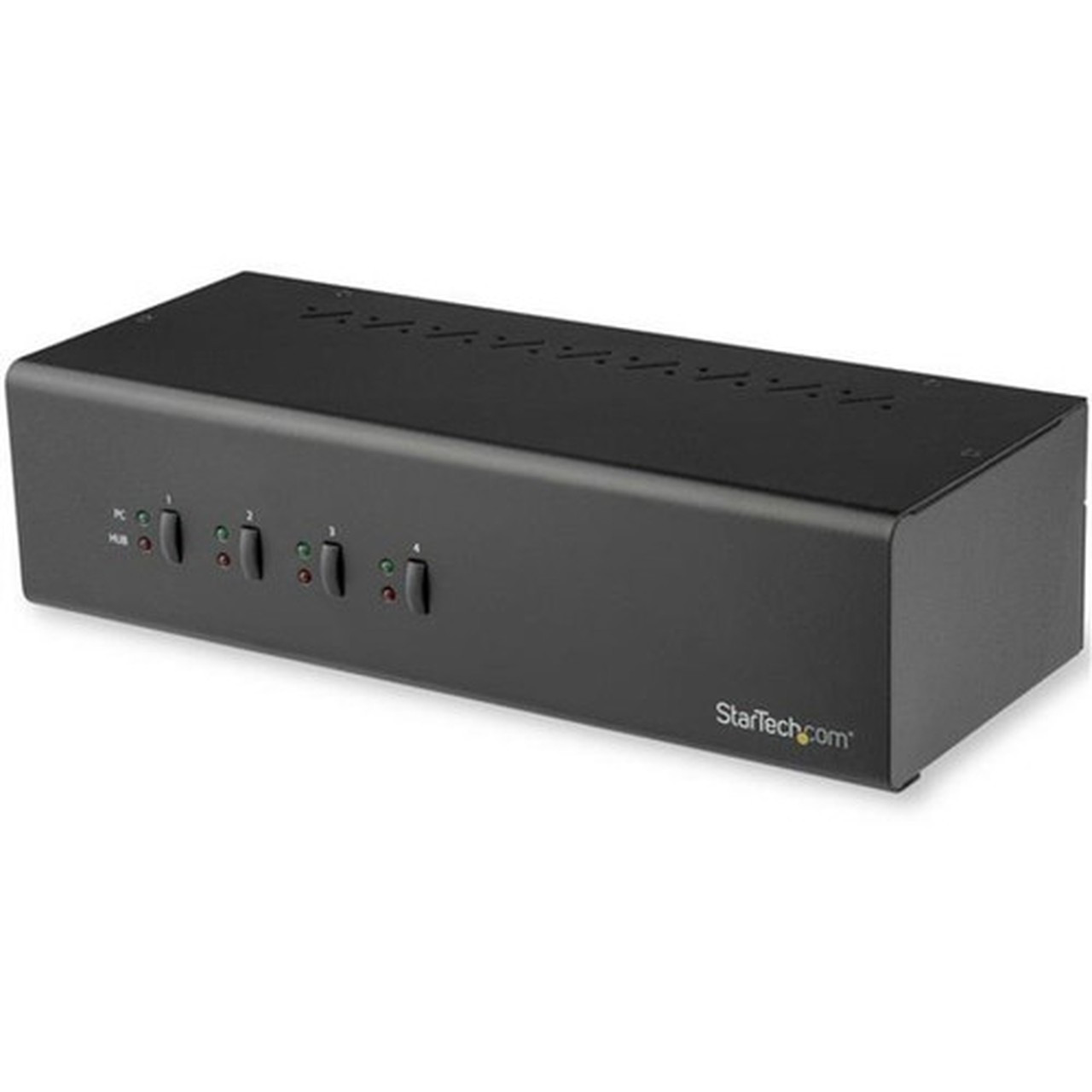 StarTechcom 4-Port Dual-Monitor Dual-Link DVI USB KVM Switch - TAA Compliant - Integrated 2-port USB 30 Hub - 35mm Audio - and - Up SV431DL2DU3A