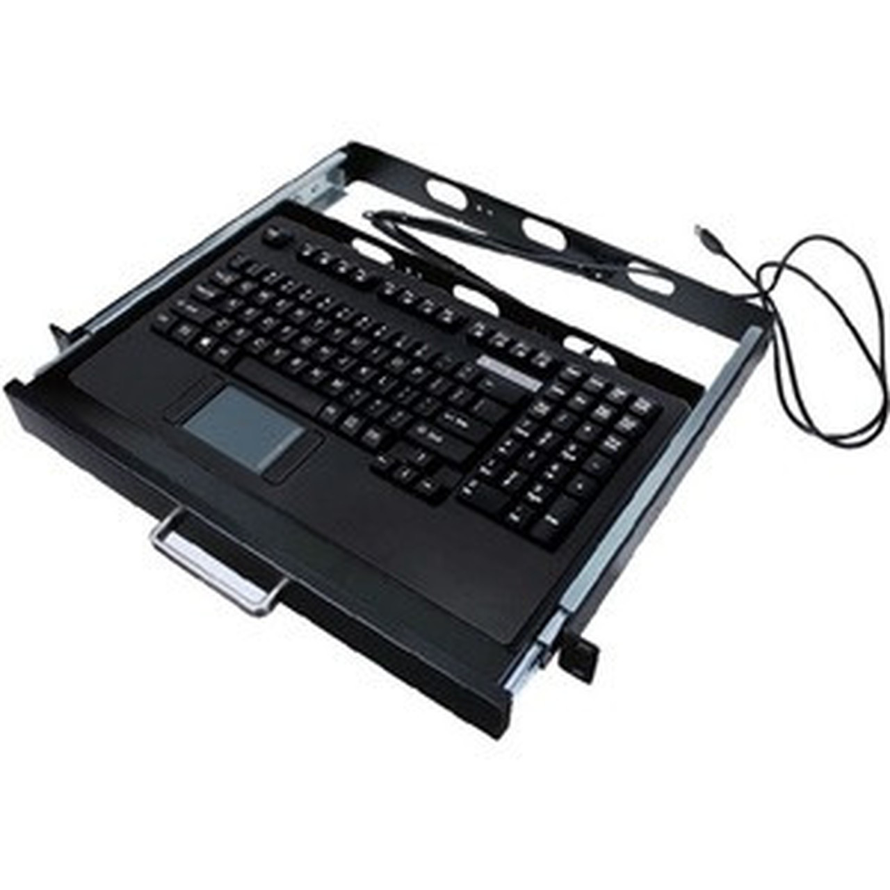 Adesso EasyTouch 425UB-MRP - Touchpad Keyboard w Rackmount - Cable Connectivity - USB Interface - 104 Key - English US - TouchPad - AKB-425UB-MRP