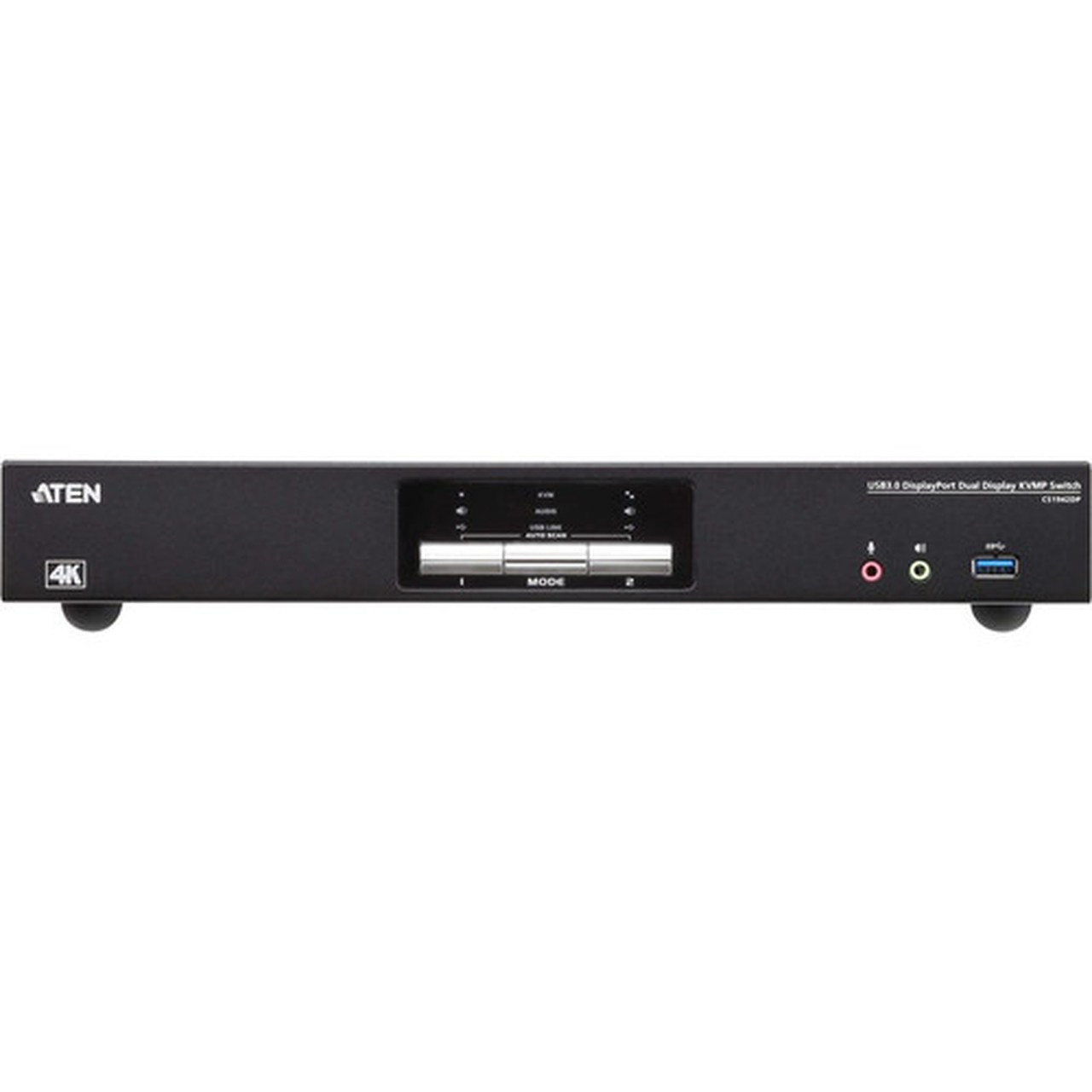 ATEN 2-Port USB 30 4K DisplayPort Dual Display KVMP Switch - 2 Computers - 1 Local Users - 4096 x 2160 - 1 x Network RJ-45 - 6 CS1942DP