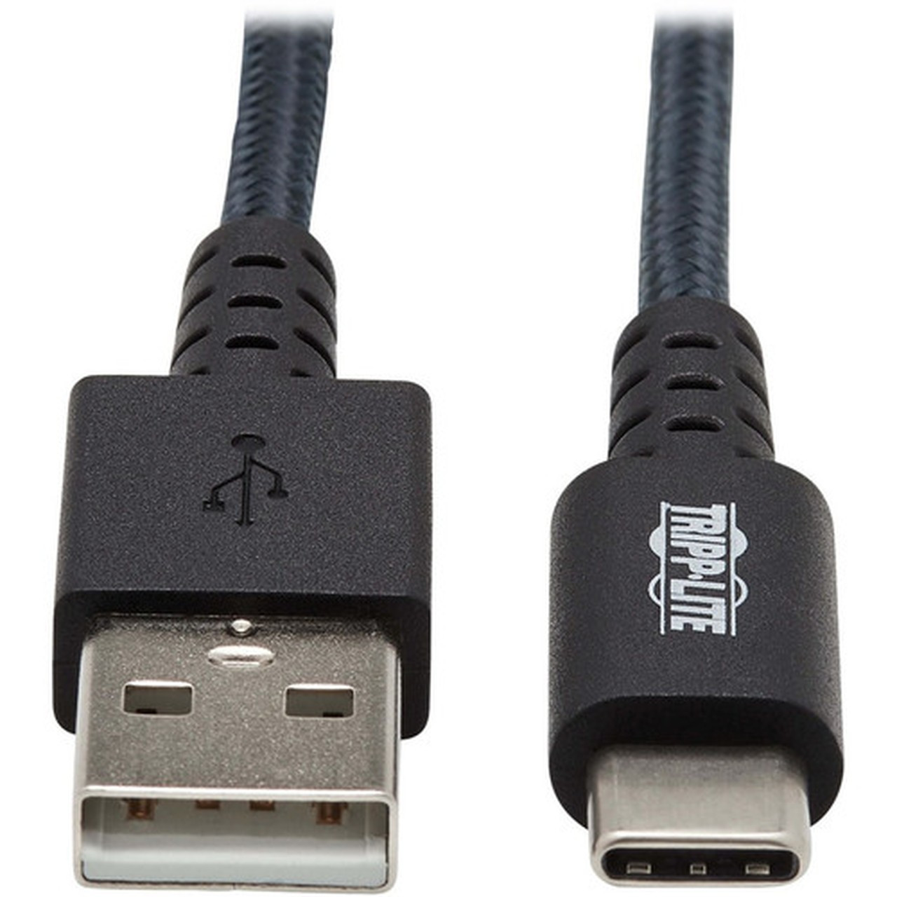 Tripp Lite U038-006-GY-MAX Heavy-Duty USB-A to USB-C Cable MM Gray 6 ft 18 m - 6 ft Data Transfer Cable for Smartphone Hard U038-006-GY-MAX
