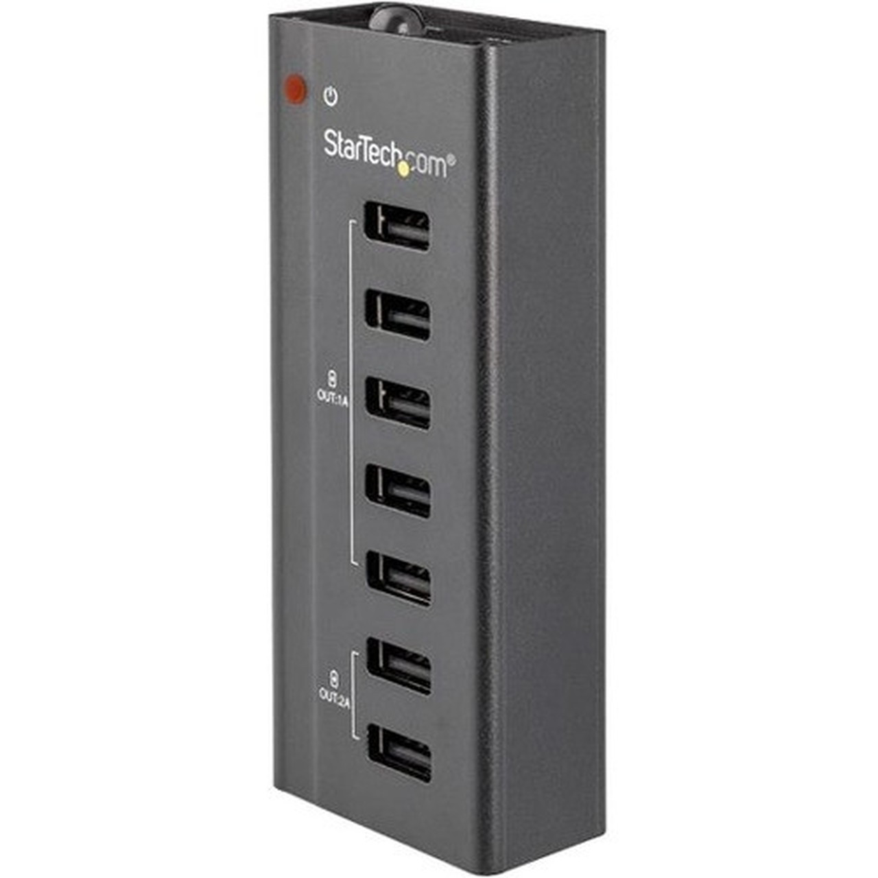 StarTechcom 7-Port USB Charging Station with 5 x 1A Ports and 2 x 2A Ports - 120 V AC 230 V AC Input - 12 V DC5 A Output ST7C51224