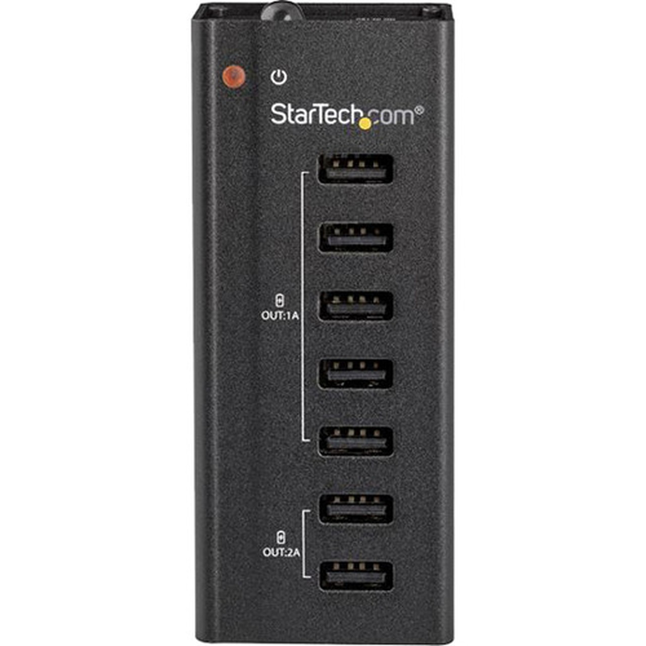 StarTechcom 7-Port USB Charging Station with 5 x 1A Ports and 2 x 2A Ports - 120 V AC 230 V AC Input - 12 V DC5 A Output ST7C51224