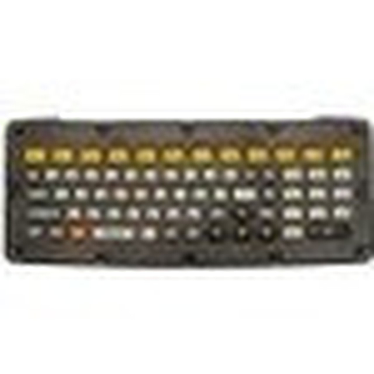 Zebra Keyboard - Cable Connectivity - USB Interface - QWERTY Layout - Vehicle Mount Computer - Black Yellow KYBD-QW-VC70F-S-1