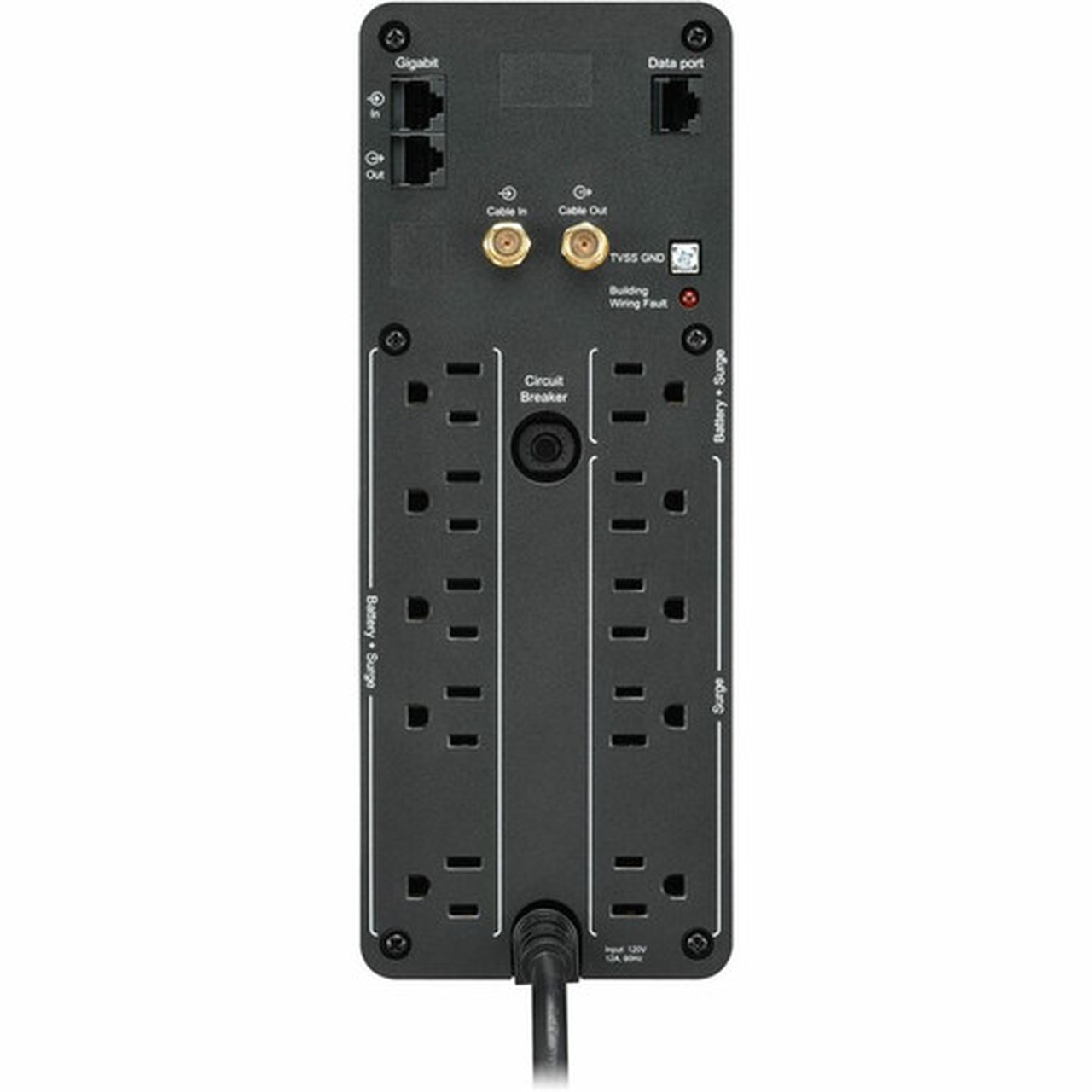 APC by Schneider Electric Back UPS PRO 1500VA Line Interactive Tower UPS - Tower - AVR - 16 Hour Recharge - 410 Minute Stand-by - 120 BR1500MS2