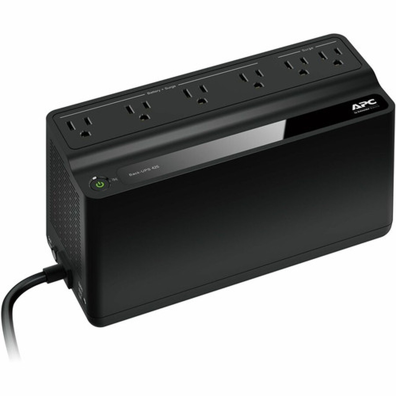 APC by Schneider Electric Back-UPS 6 Outlets 425VA 120V - Tower - 8 Hour Recharge - 3 Minute Stand-by - 120 V AC Input - 120 V AC - BE425M