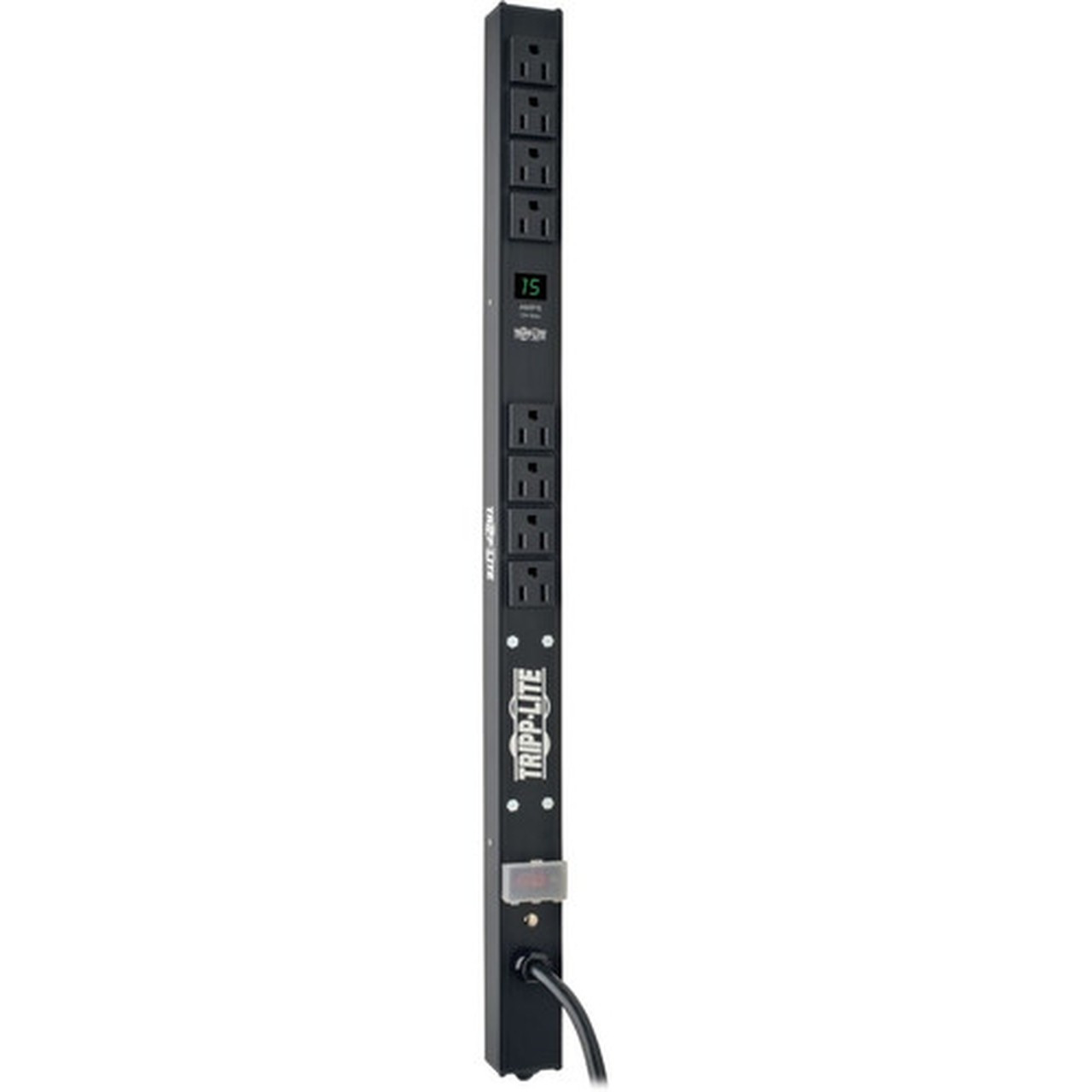 Tripp Lite Metered PDUMV15-24 8-Outlets PDU - NEMA 5-15P - 8 x NEMA 5-15R - 120 V AC - 152 kW - 0U - Vertical - Wall-mountable PDUMV15-24