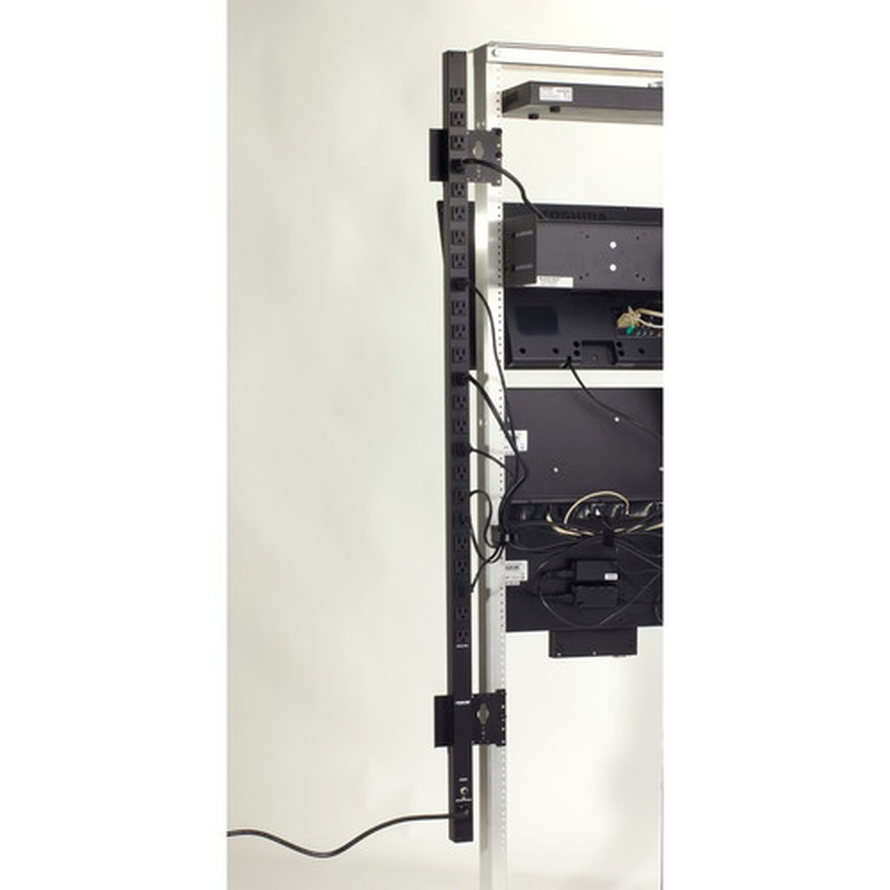 Black Box Vertical PDU - 15-Amp Single Circuit 120V 24-Outlet 5-15R 5-15P - NEMA 5-15P - 24 x NEMA 5-15R - 120 V AC - Vertical - - PDUBV24-S15-120V