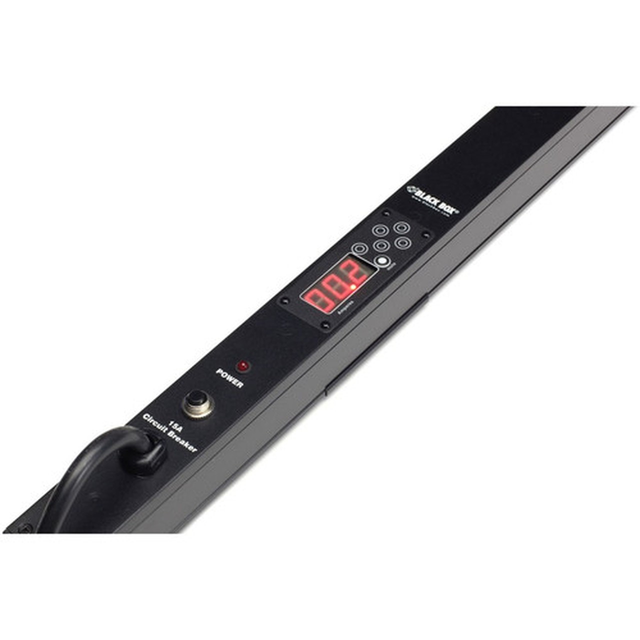 Black Box Vertical Metered PDU - 15-Amp Single Circuit 120V 24-Outlet 5-15R 5-15P - Metered - NEMA 5-15P - 24 x NEMA 5-15R - 120 V PDUMV24-S15-120V