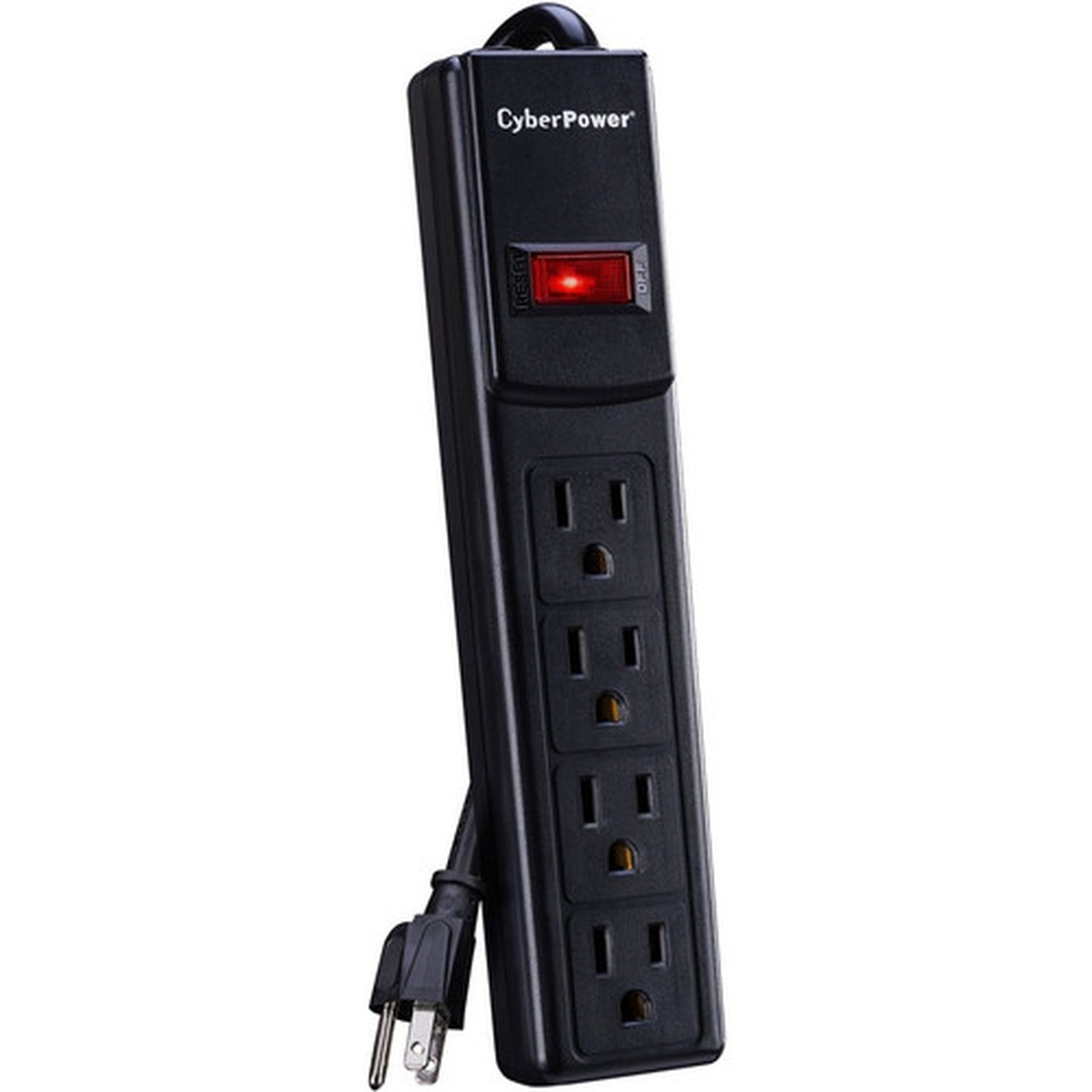 CyberPower CSB404 Essential 4-Outlets Surge Suppressor 4FT Cord - Plain Brown Boxes - 4 - 450 J - 125 V AC Input - 125 V AC Output - CSB404