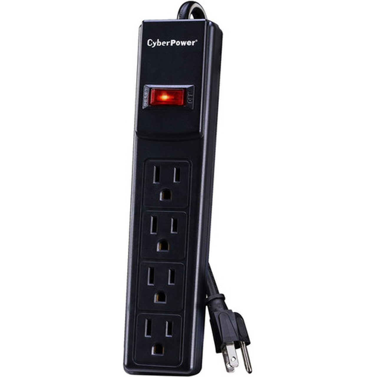 CyberPower CSB404 Essential 4-Outlets Surge Suppressor 4FT Cord - Plain Brown Boxes - 4 - 450 J - 125 V AC Input - 125 V AC Output - CSB404