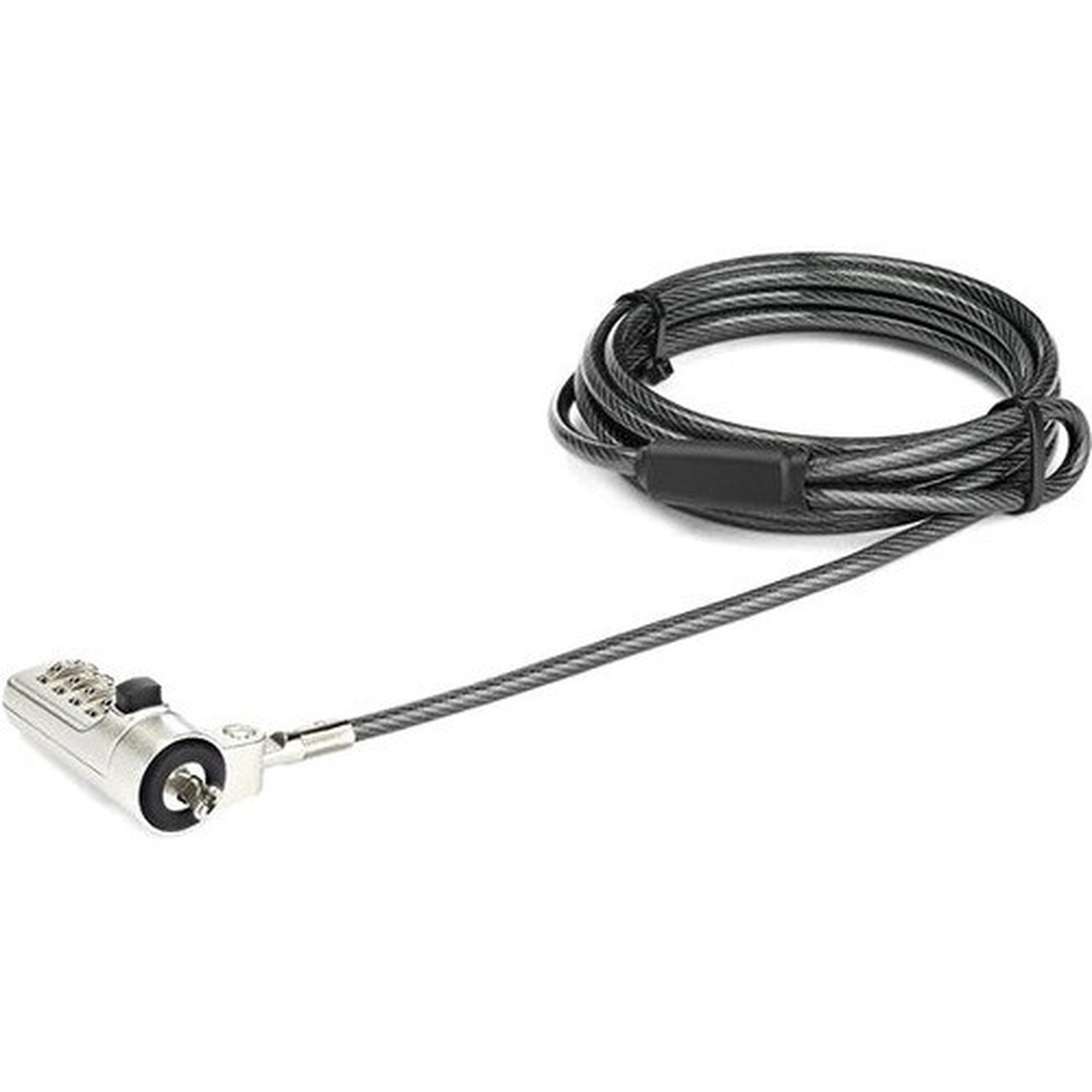 StarTechcom 65ft Laptop Cable Lock - 4 Digit Combination Anti-Theft Security Cable Lock for Wedge Slot LaptopComputer -Vinyl Coated LTLOCKNBL