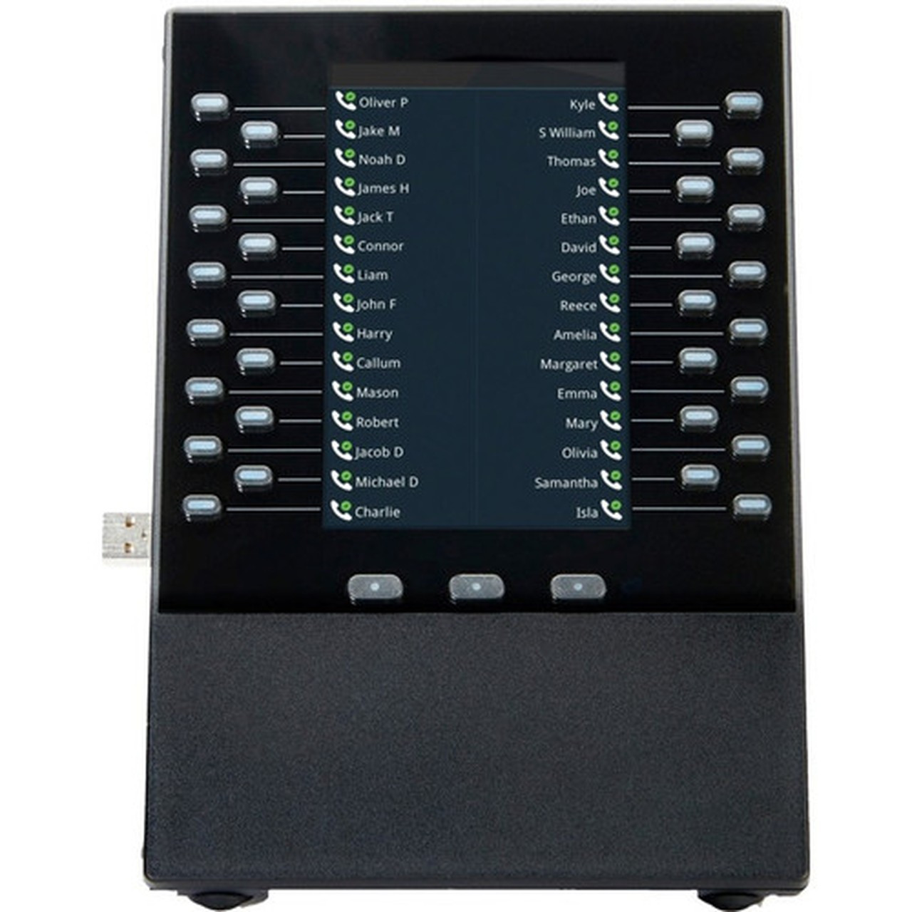 Poly VVX EM50 Phone Expansion Module - 5 LCD - Desktop Wall Mountable 2200-48890-025