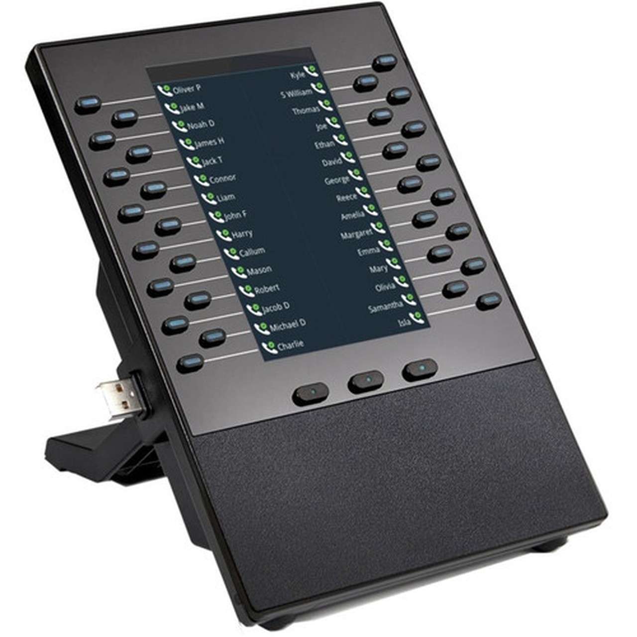 Poly VVX EM50 Phone Expansion Module - 5 LCD - Desktop Wall Mountable 2200-48890-025