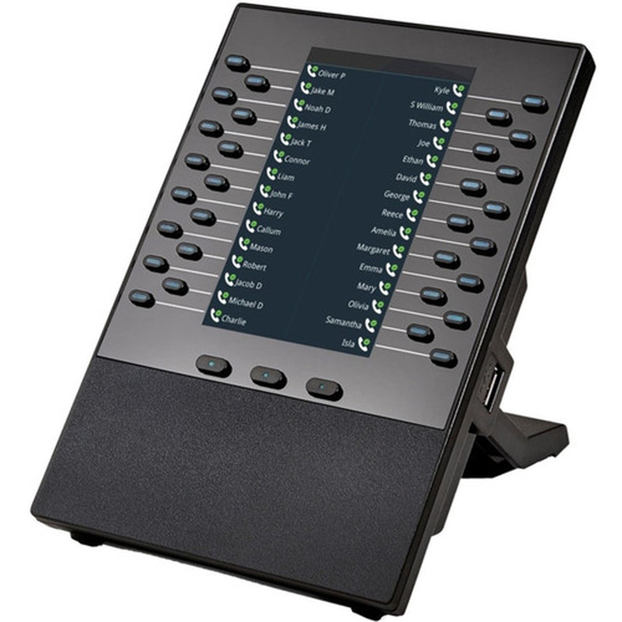 Poly VVX EM50 Phone Expansion Module - 5 LCD - Desktop Wall Mountable 2200-48890-025