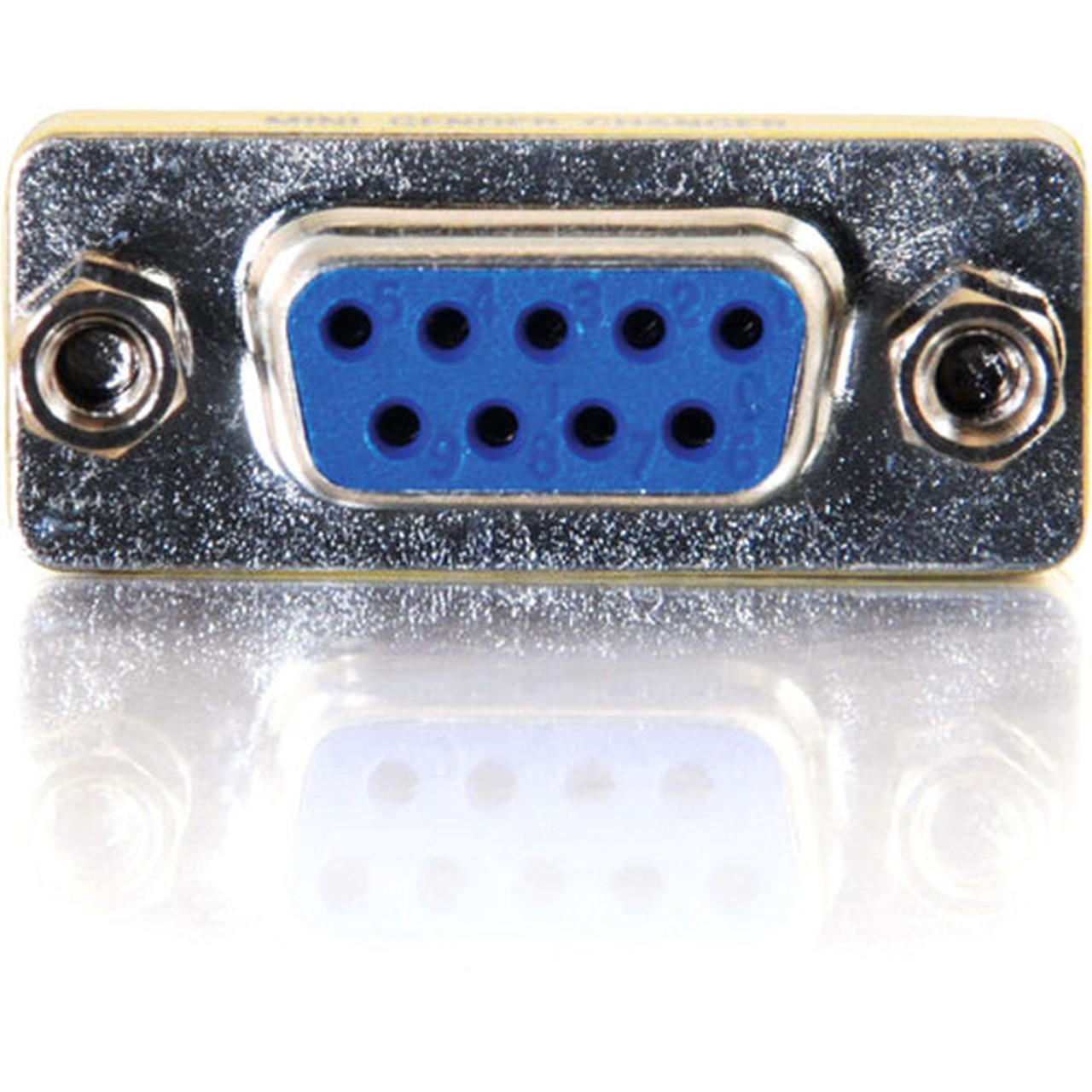 C2G_DB-9_Mini_Gender_Changer_-_1_Pack_-_1_x_9-pin_DB-9_Serial_Female_-_1_x_9-pin_DB-9_Serial_Female_-_Silver_Yellow_02781