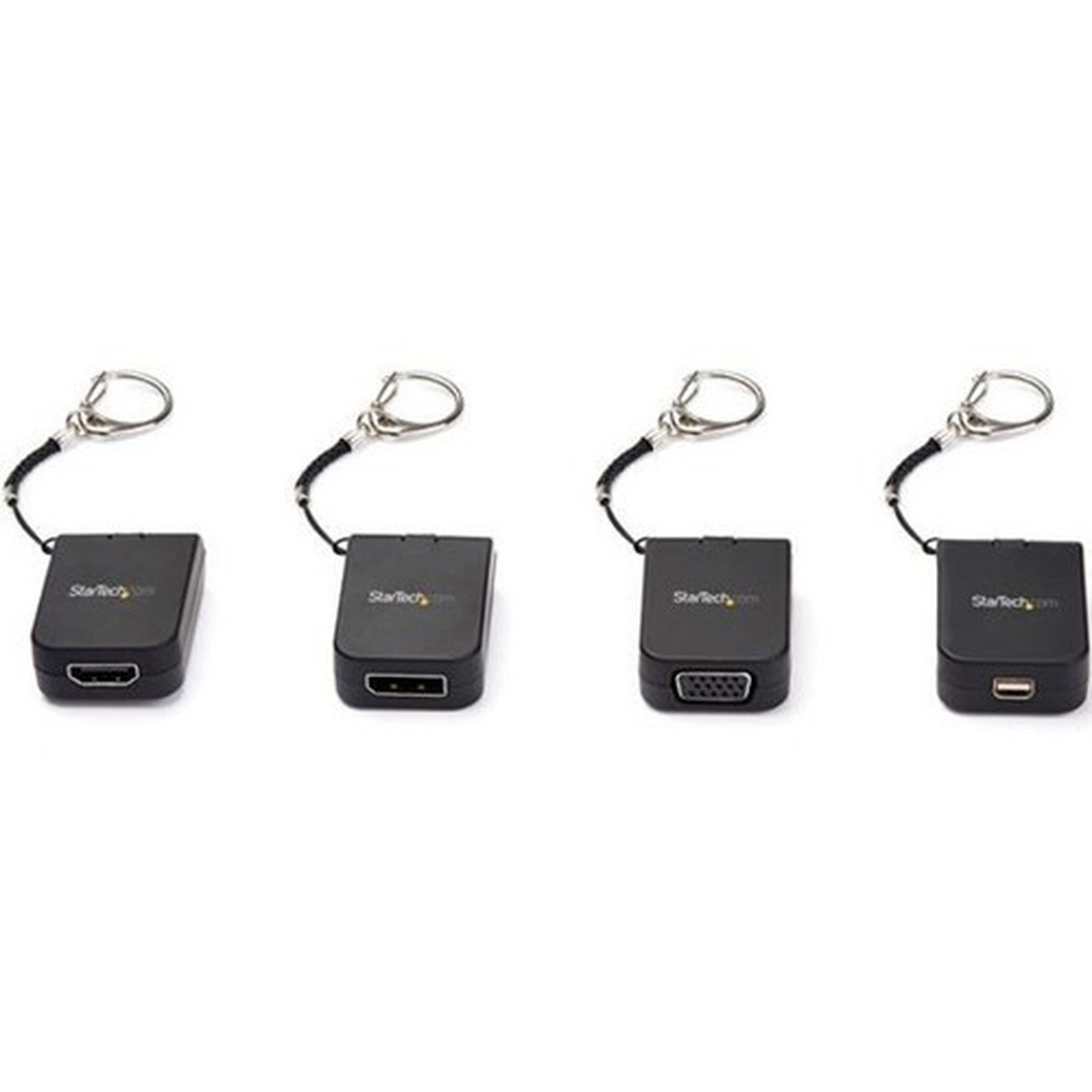 StarTechcom Compact USB C to VGA Adapter - 1080p Active USB Type-C to VGA Display Converter w Keychain Ring - Thunderbolt 3 - USB-C CDP2VGAFC