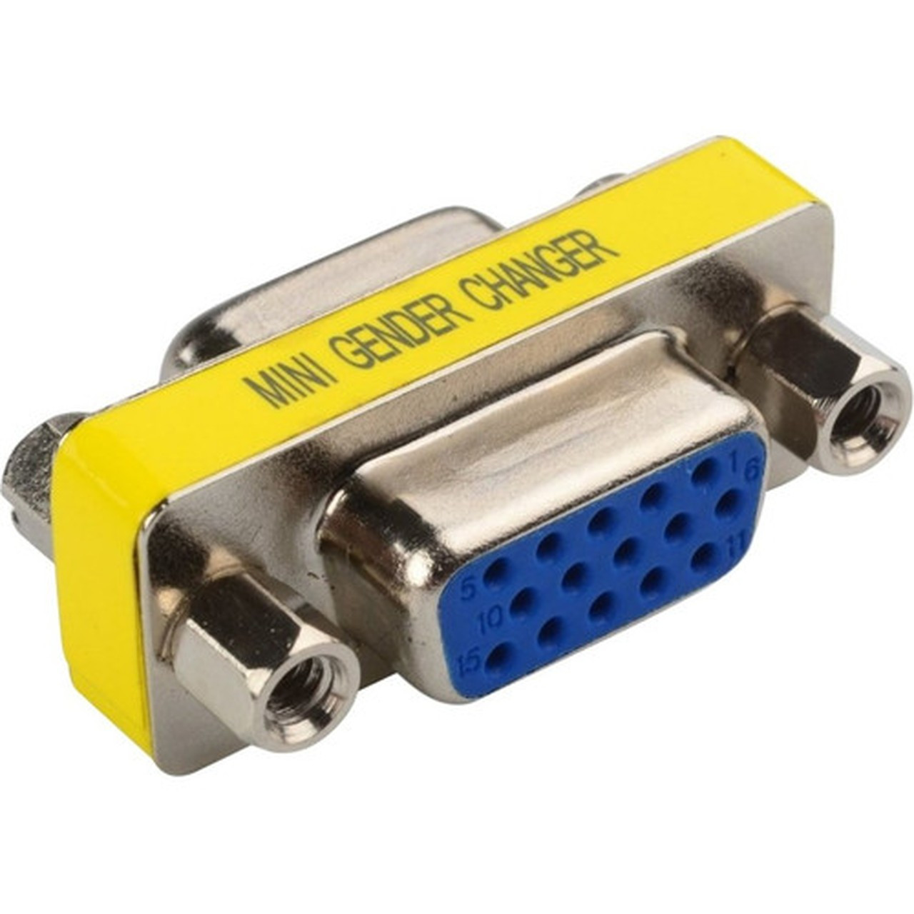 Axiom VGA Video Adapter - 1 x HD-15 Female VGA - 1 x HD-15 Female VGA - Blue Silver HD15VGAFFC-AX