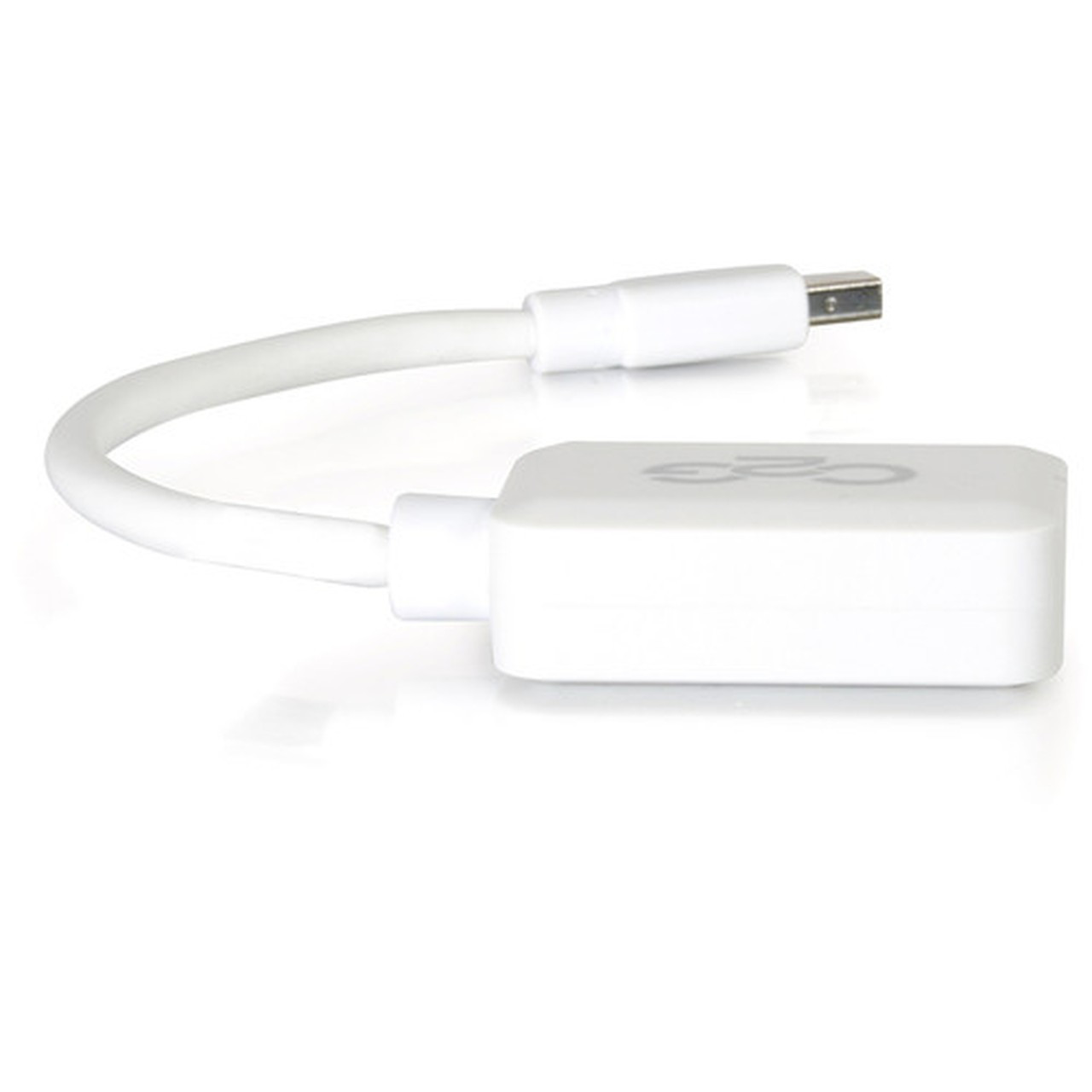 C2G 8in Mini DisplayPort Male to HDMI Female Adapter Converter - White - 8 HDMIMini DisplayPort AV Cable for AudioVideo Device - 54314