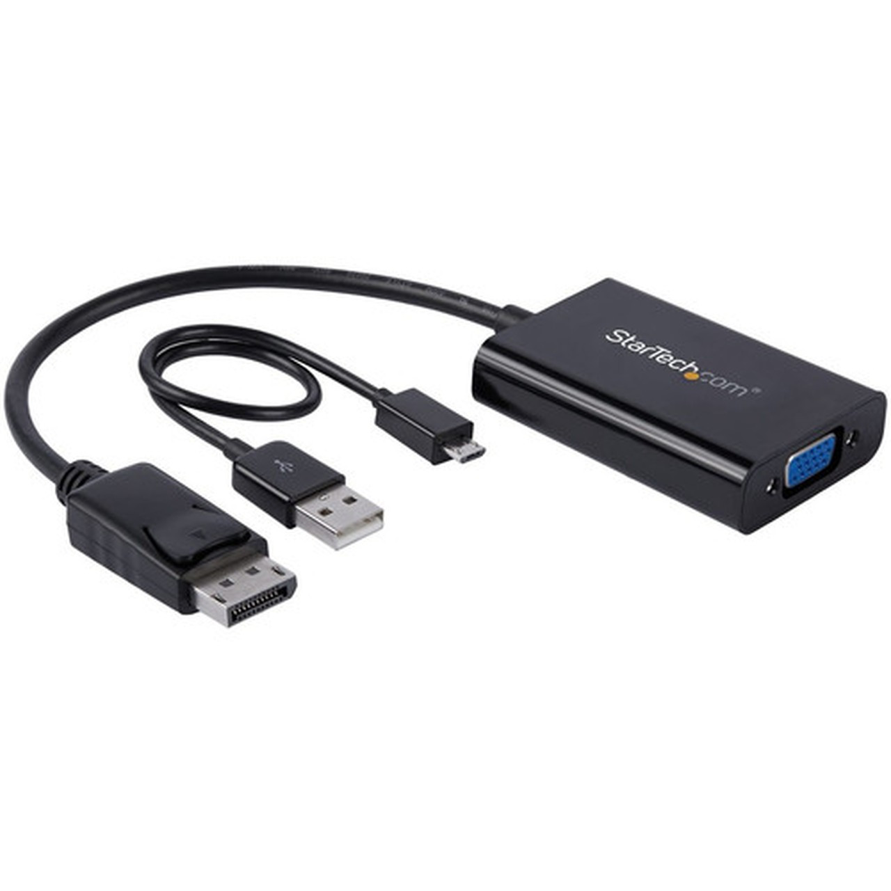 StarTechcom DisplayPort to VGA Adapter with Audio - DP to VGA Converter - 1920x1200 - Connect your PC to a VGA display and a discrete DP2VGAA