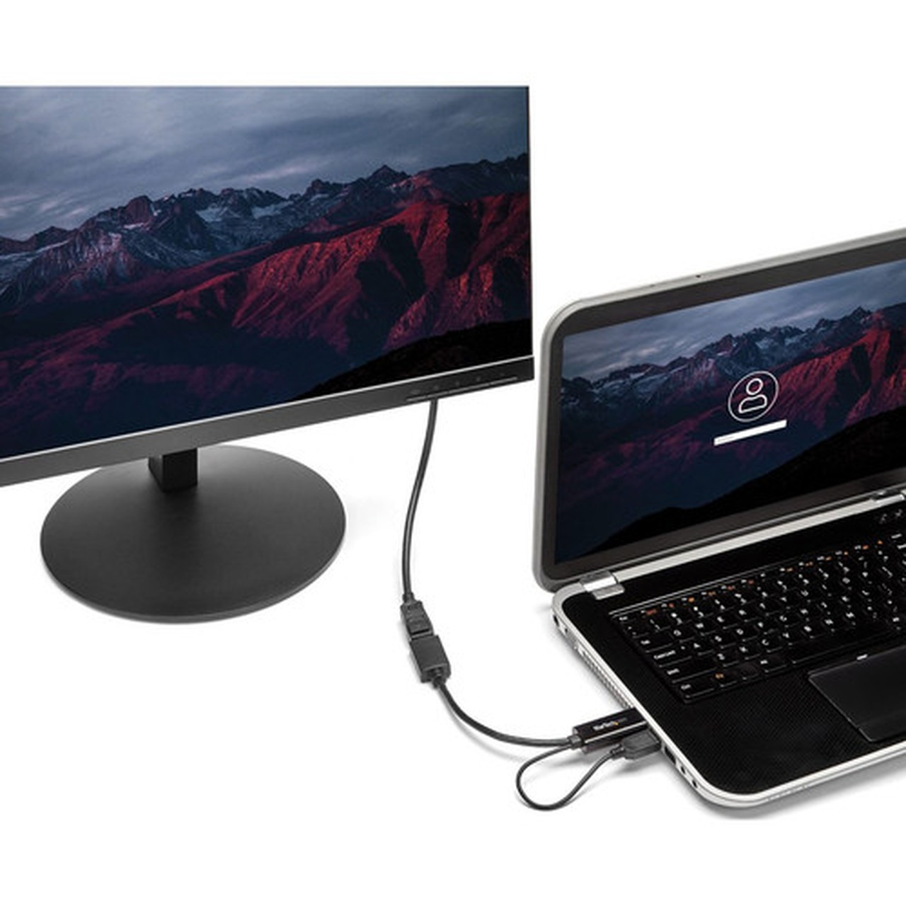StarTechcom HDMI to DisplayPort Adapter - 4K 30Hz - HDMI to DisplayPort Converter - Compact HDMI to DP Adapter - USB-Powered - an or HD2DP
