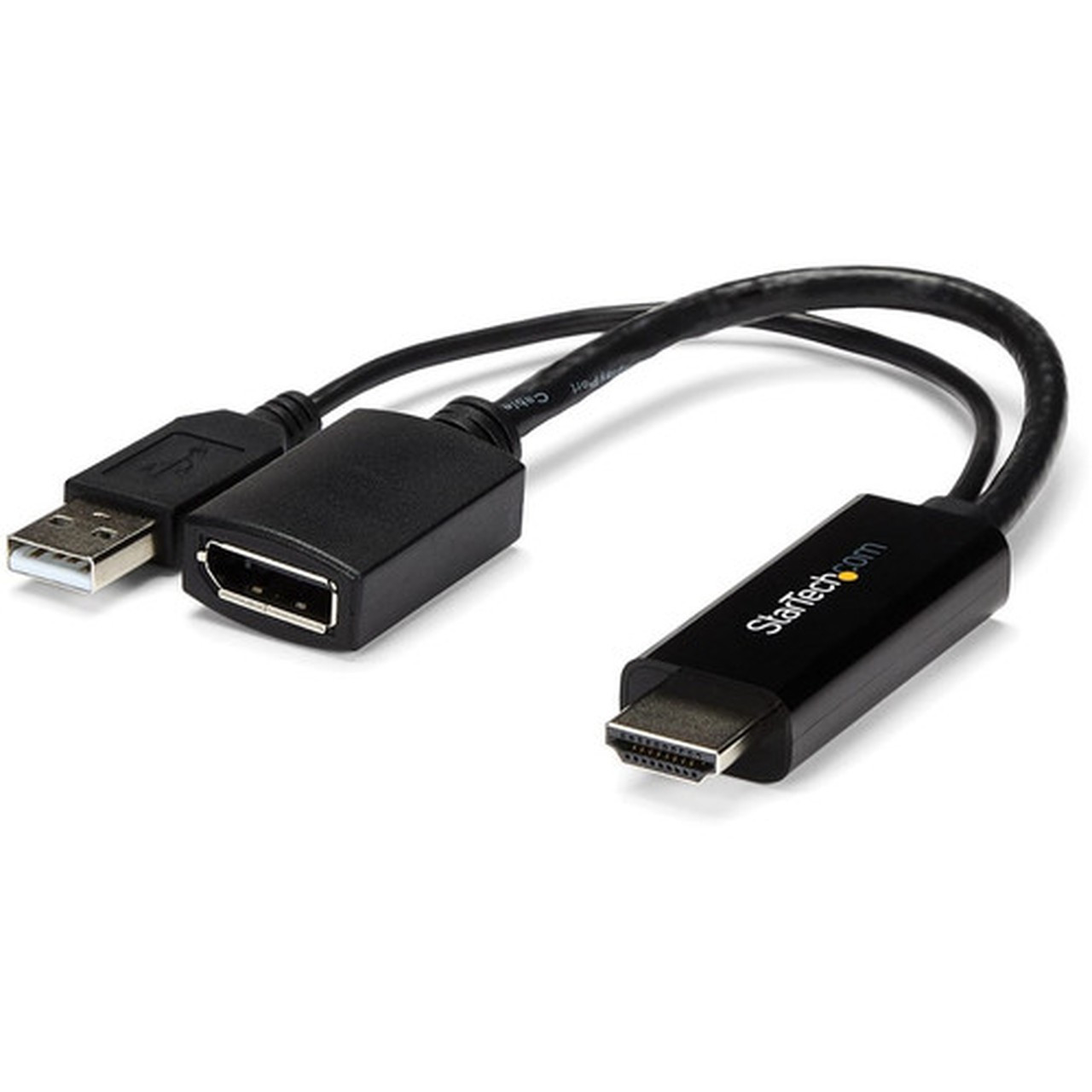 StarTechcom HDMI to DisplayPort Adapter - 4K 30Hz - HDMI to DisplayPort Converter - Compact HDMI to DP Adapter - USB-Powered - an or HD2DP
