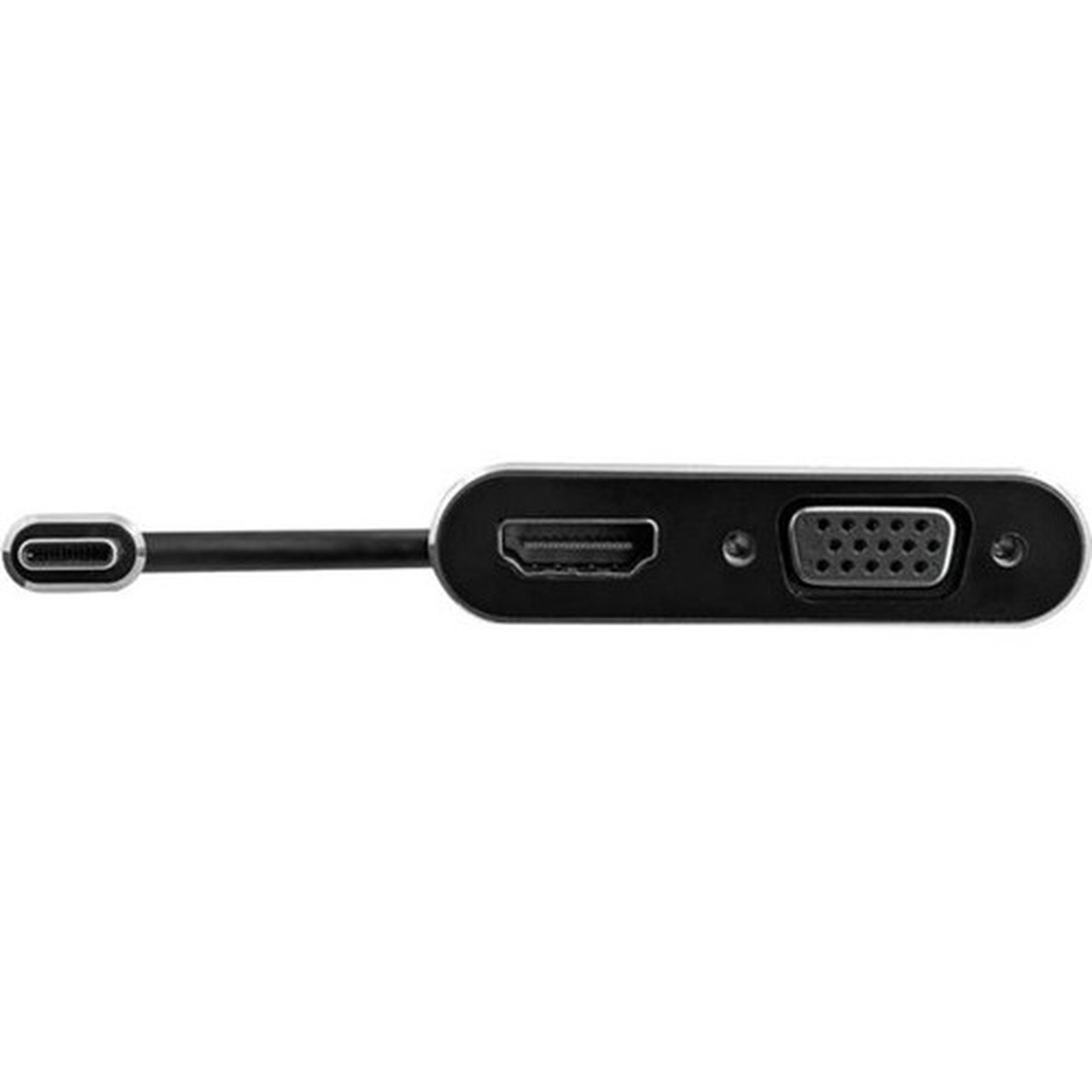 StarTechcom USB C to VGA and HDMI Adapter - Aluminum - USB-C Multiport Adapter - 6 in  1524 cm Built-In Cable - USB C multiport all CDP2HDVGA