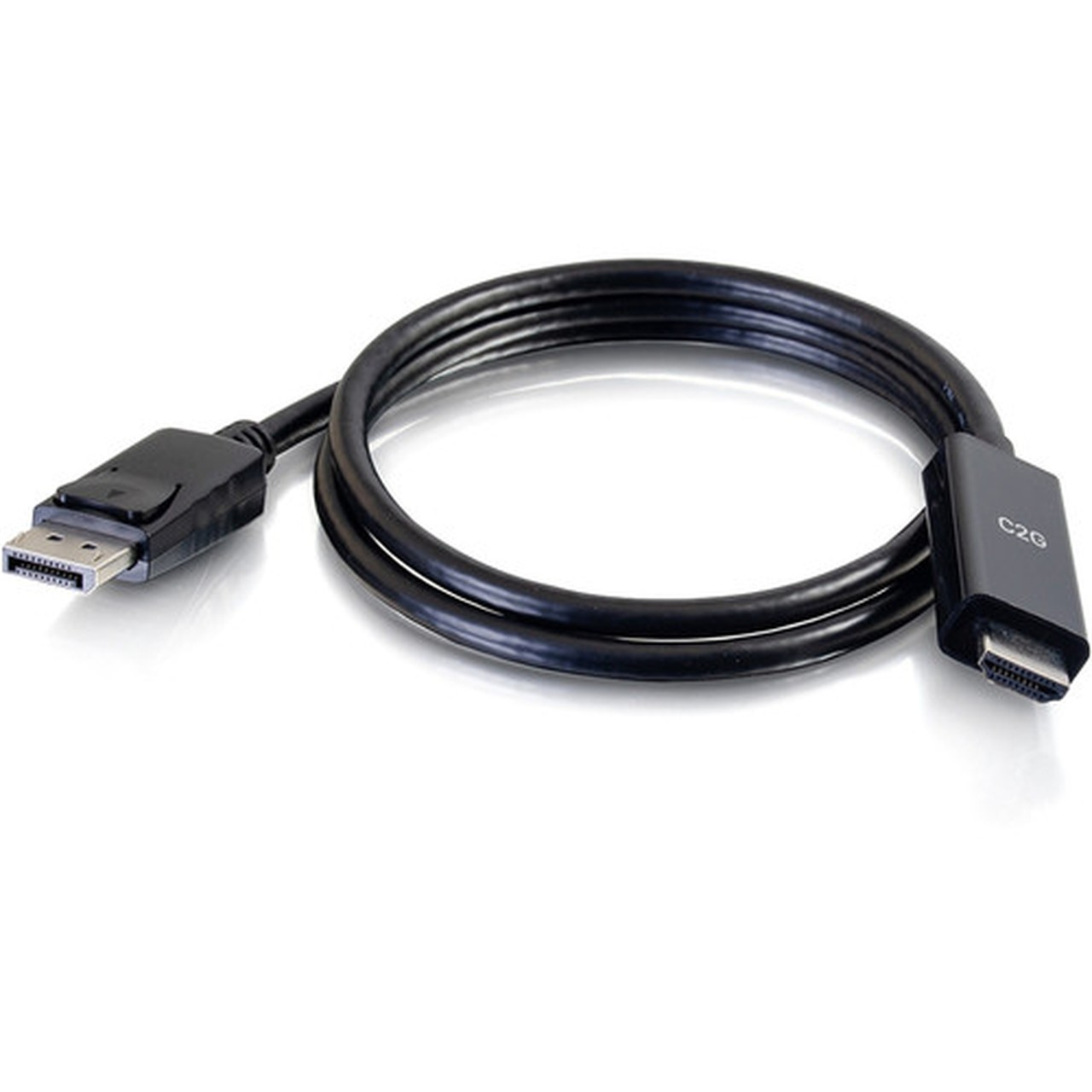 C2G 10ft DisplayPort To HDMI Adapter Cable - 4K Cable Black - 10 ft DisplayPortHDMI AV Cable for AudioVideo Device - First End 1 x 50195