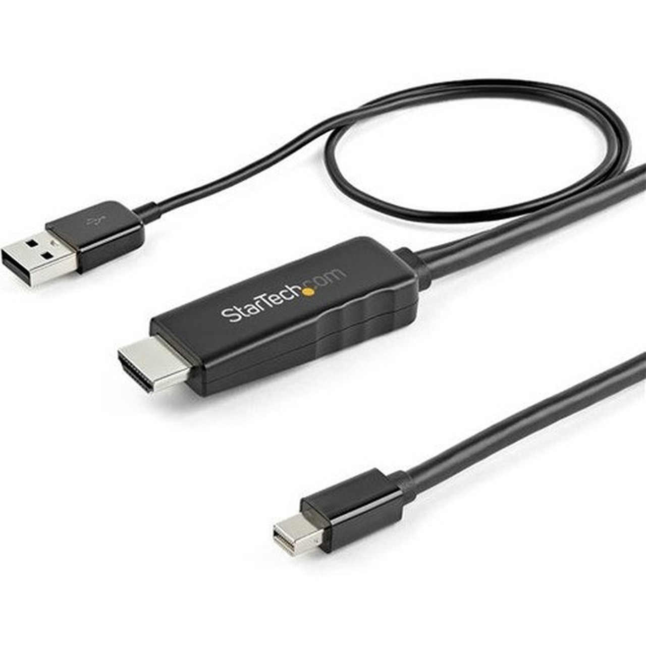 StarTechcom 6ft 2m HDMI to Mini DisplayPort Cable 4K 30Hz - Active HDMI to mDP Adapter Cable with Audio - USB Powered - Video - 14 HD2MDPMM2M