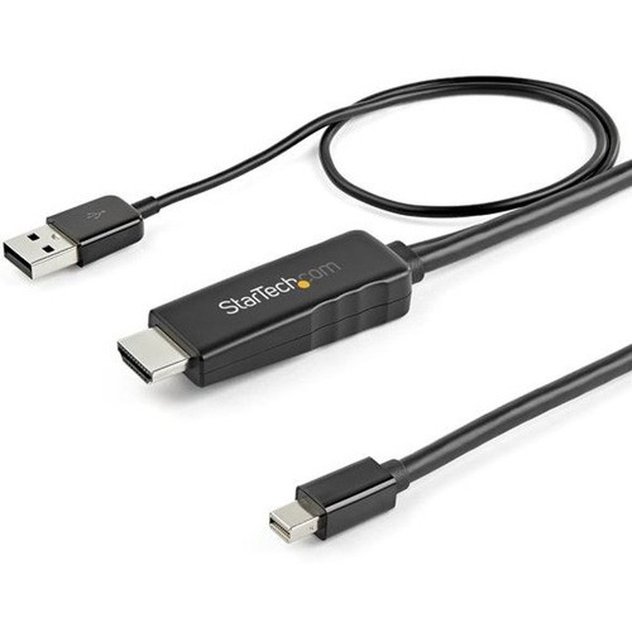 StarTechcom 3ft 1m HDMI to Mini DisplayPort Cable 4K 30Hz - Active HDMI to mDP Adapter Cable with Audio - USB Powered - Video - 14 HD2MDPMM1M