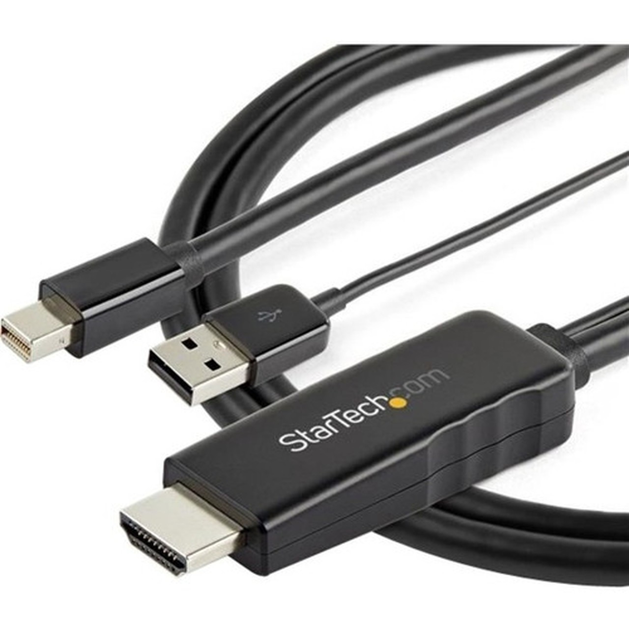StarTechcom 3ft 1m HDMI to Mini DisplayPort Cable 4K 30Hz - Active HDMI to mDP Adapter Cable with Audio - USB Powered - Video - 14 HD2MDPMM1M