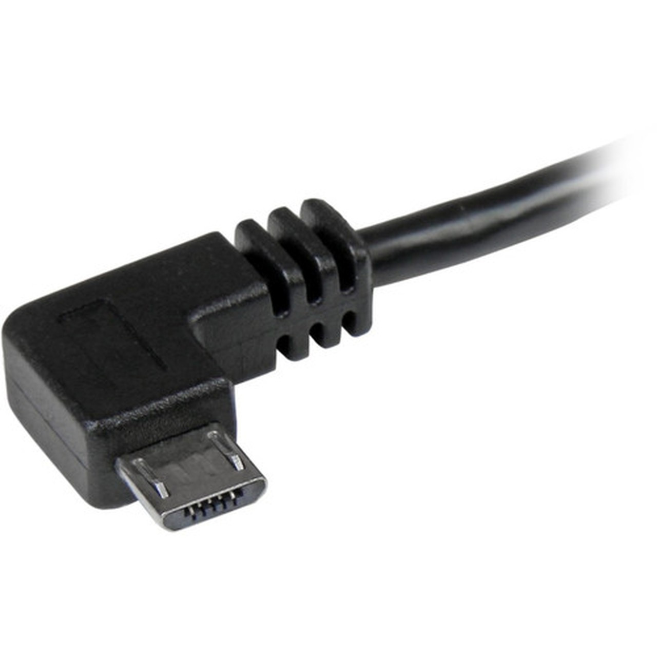 StarTechcom 1m 3 ft Micro-USB Cable with Right-Angled Connectors - MM - USB A to Micro B Cable - Charge and sync your Micro-USB from USB2AUB2RA1M