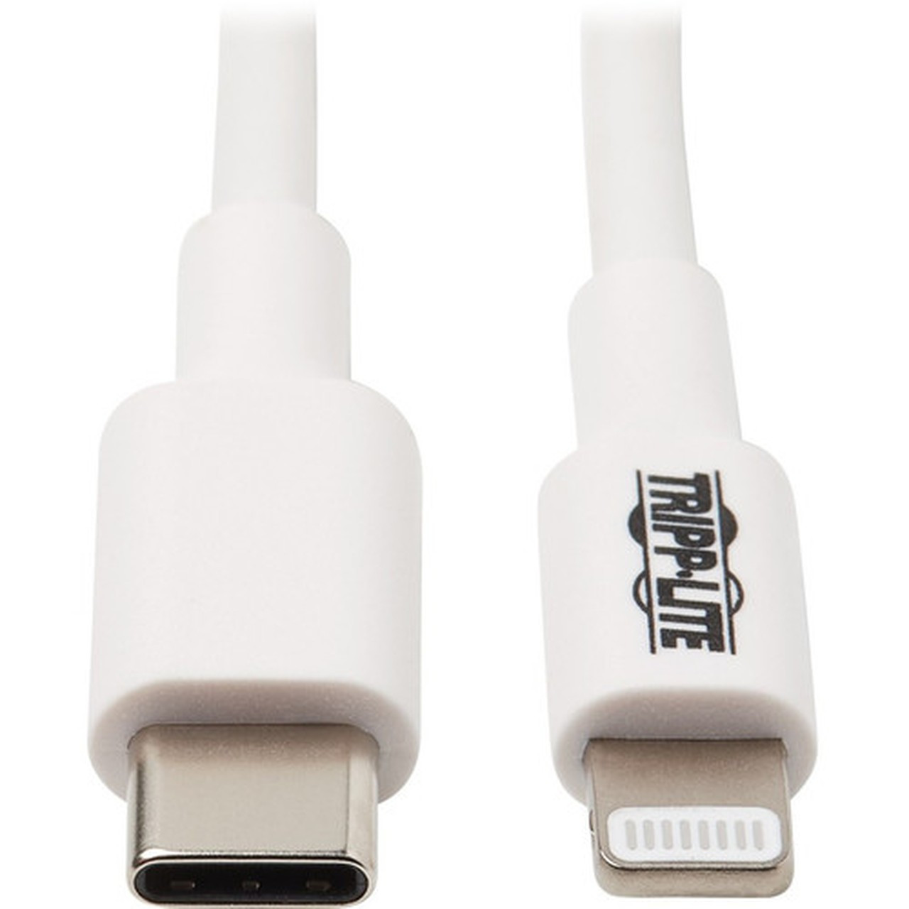 Tripp Lite USB-C to Lightning Cable MM White 3 ft 09 m - 3 ft LightningUSB Data Transfer Cable for iPhone iPad iPod Wall M102-003-WH