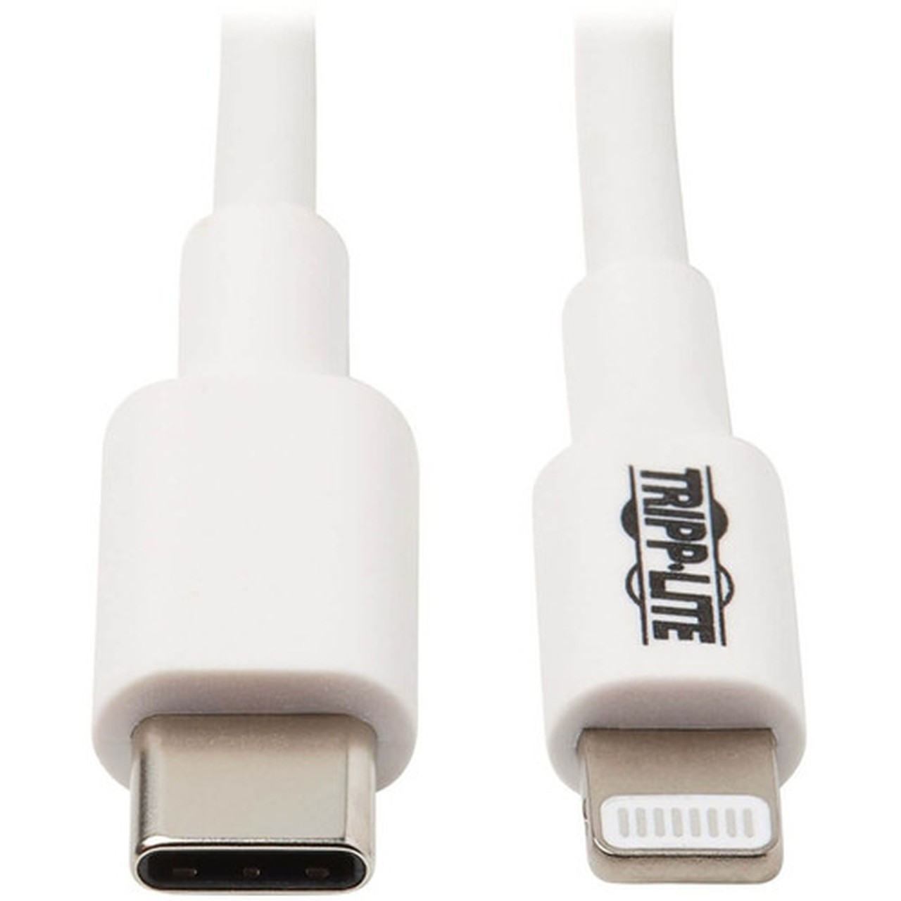 Tripp Lite USB-C to Lightning Cable MM White 3 ft 09 m - 3 ft LightningUSB Data Transfer Cable for iPhone iPad iPod Wall M102-003-WH