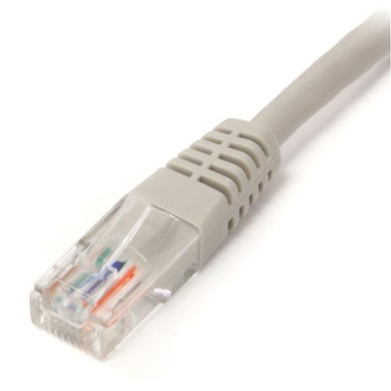 StarTechcom 1 ft Gray Molded Cat5e UTP Patch Cable - Category 5e - 1 ft - 1 x RJ-45 Male - 1 x RJ-45 Male - Gray M45PATCH1GR