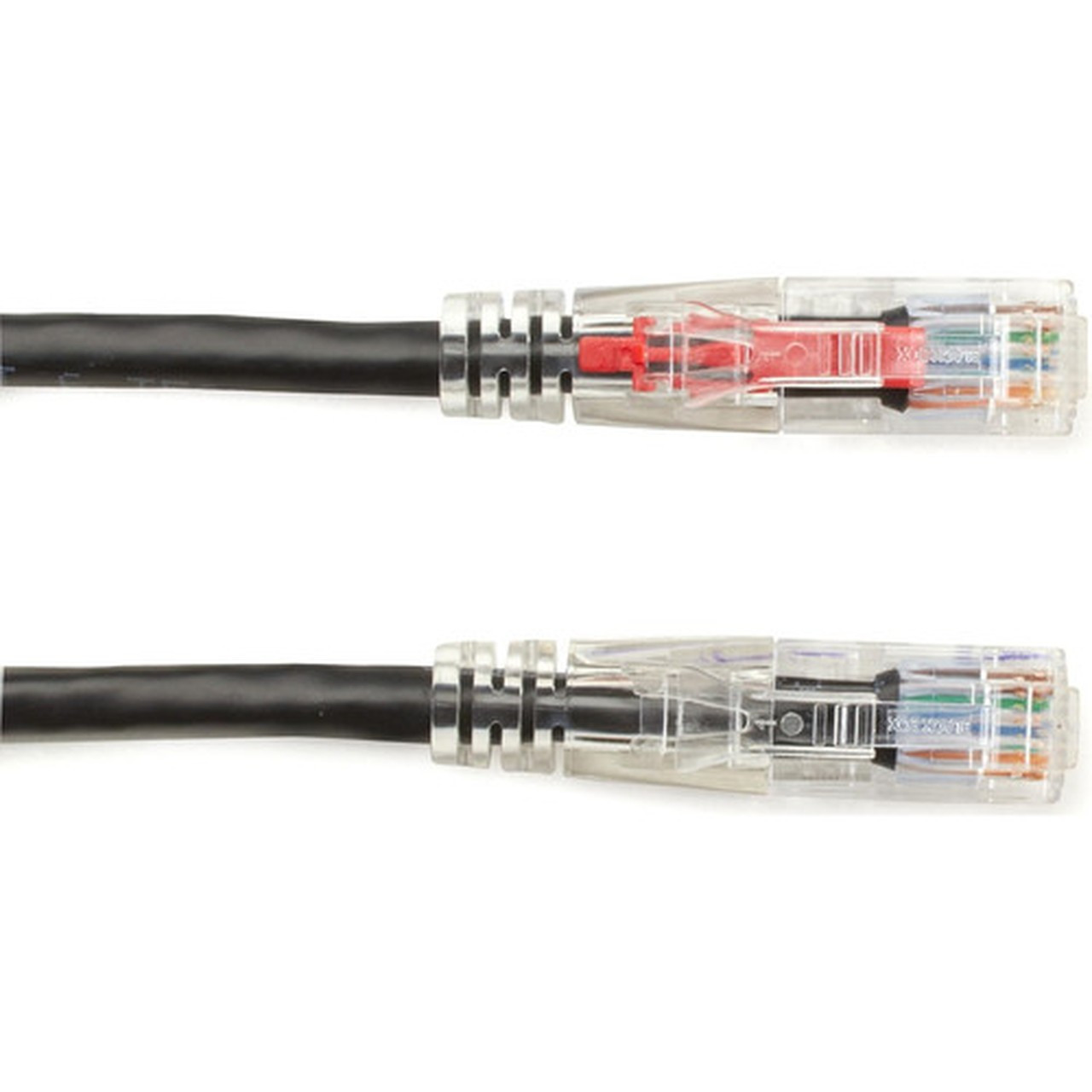 Black Box GigaBase 3 Cat5e UTP Patch Network Cable - 15 ft Category 5e Network Cable for Patch Panel Wallplate Network Device - 1 x C5EPC70-BK-15