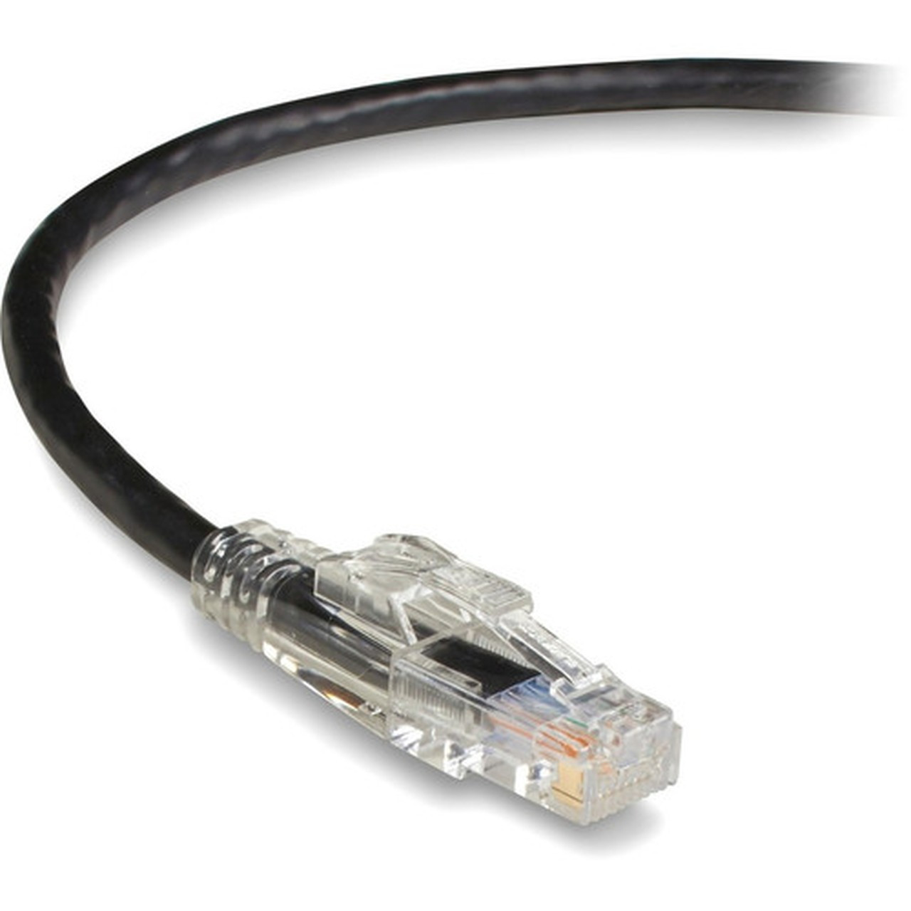 Black Box GigaBase 3 Cat5e UTP Patch Network Cable - 15 ft Category 5e Network Cable for Patch Panel Wallplate Network Device - 1 x C5EPC70-BK-15