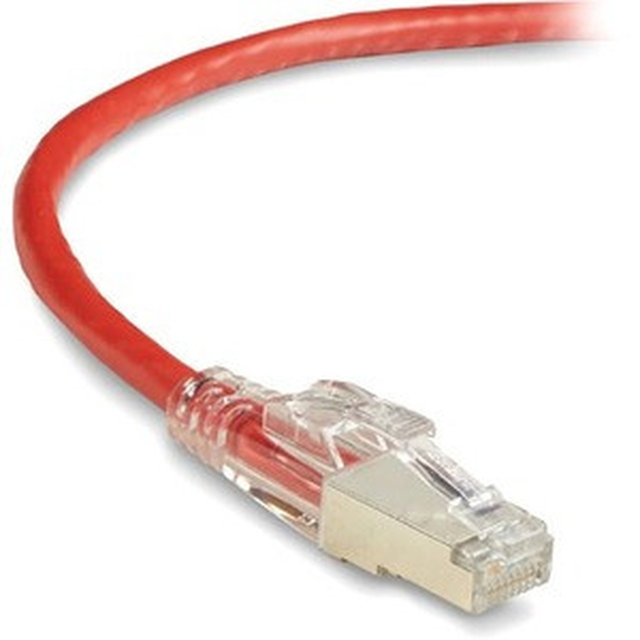 Black Box GigaTrue 3 Cat6 SFTP Patch Network Cable - 7 ft Category 6 Network Cable for Patch Panel Wallplate Network Device - 1 C6PC70S-RD-07