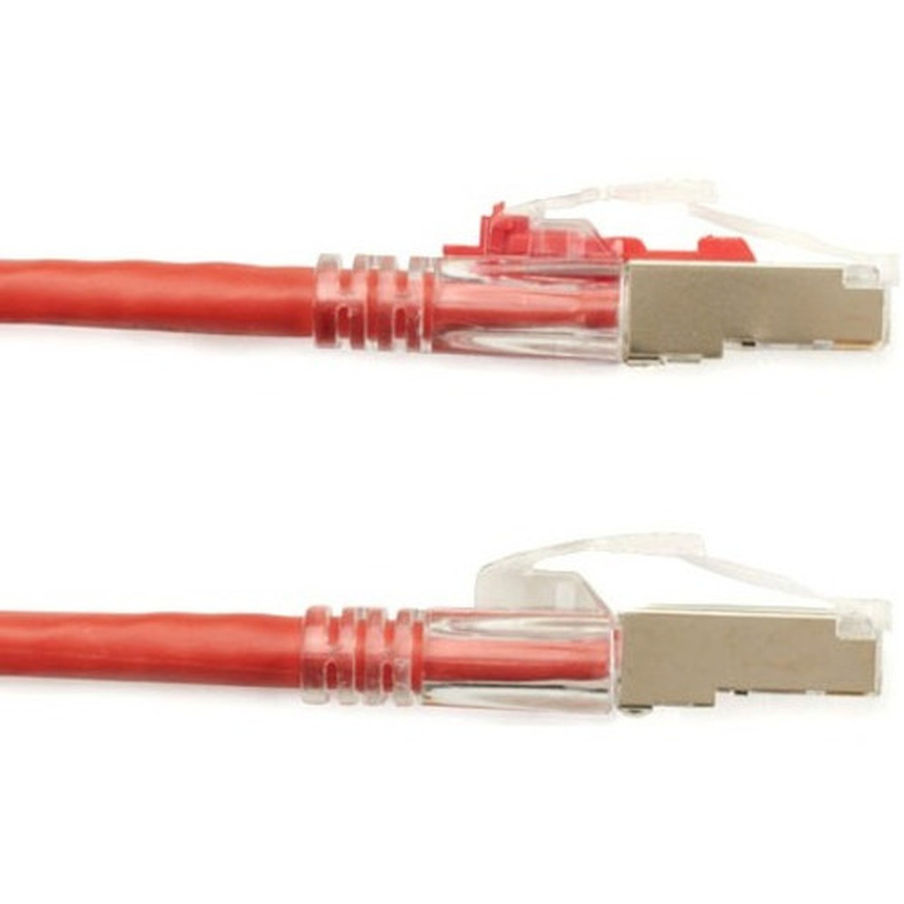 Black Box GigaTrue 3 Cat6 SFTP Patch Network Cable - 7 ft Category 6 Network Cable for Patch Panel Wallplate Network Device - 1 C6PC70S-RD-07