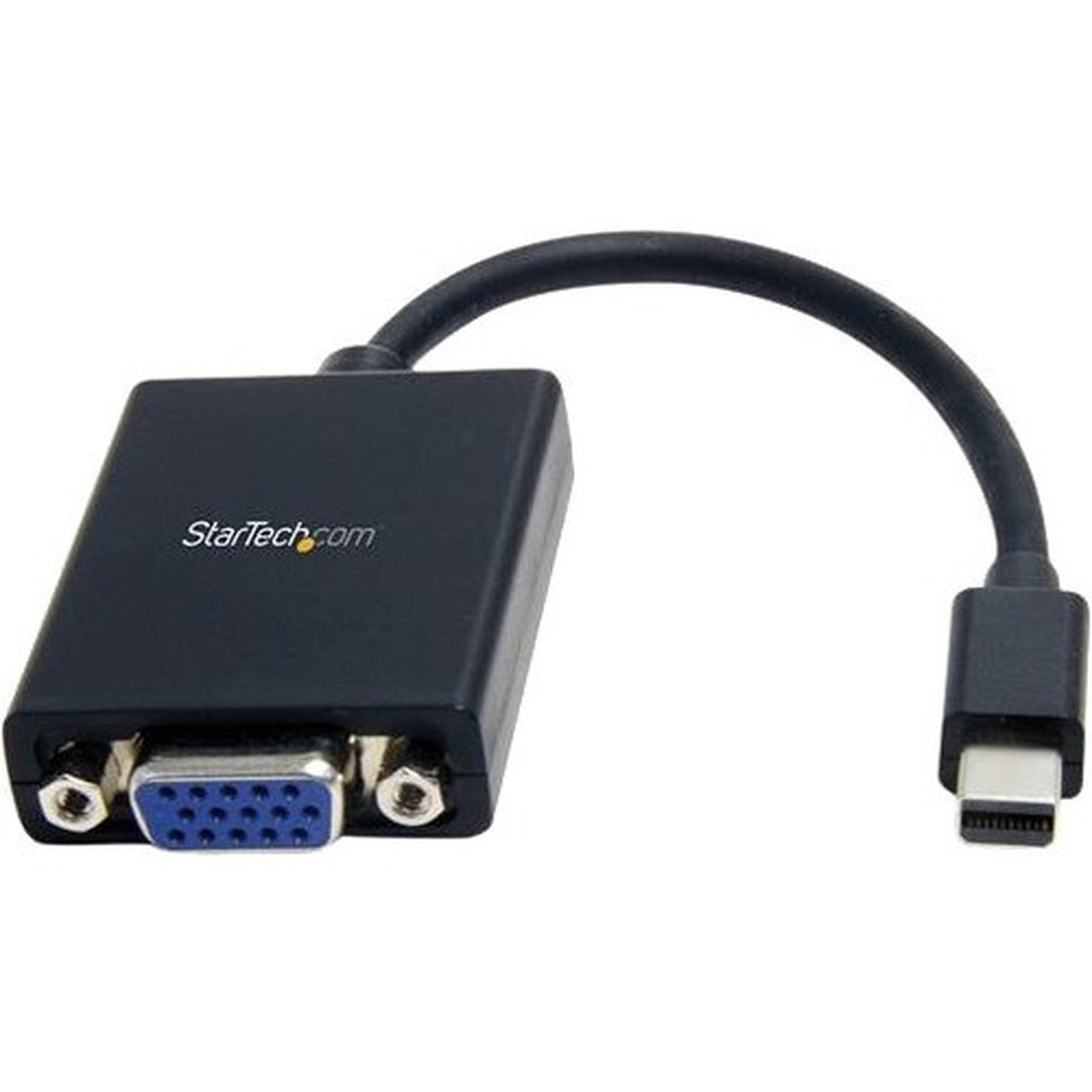 StarTechcom Mini DisplayPort to VGA Adapter - Black - 1080p - Thunderbolt to VGA Monitor Adapter - Mini DP to VGA Converter - Connect MDP2VGA