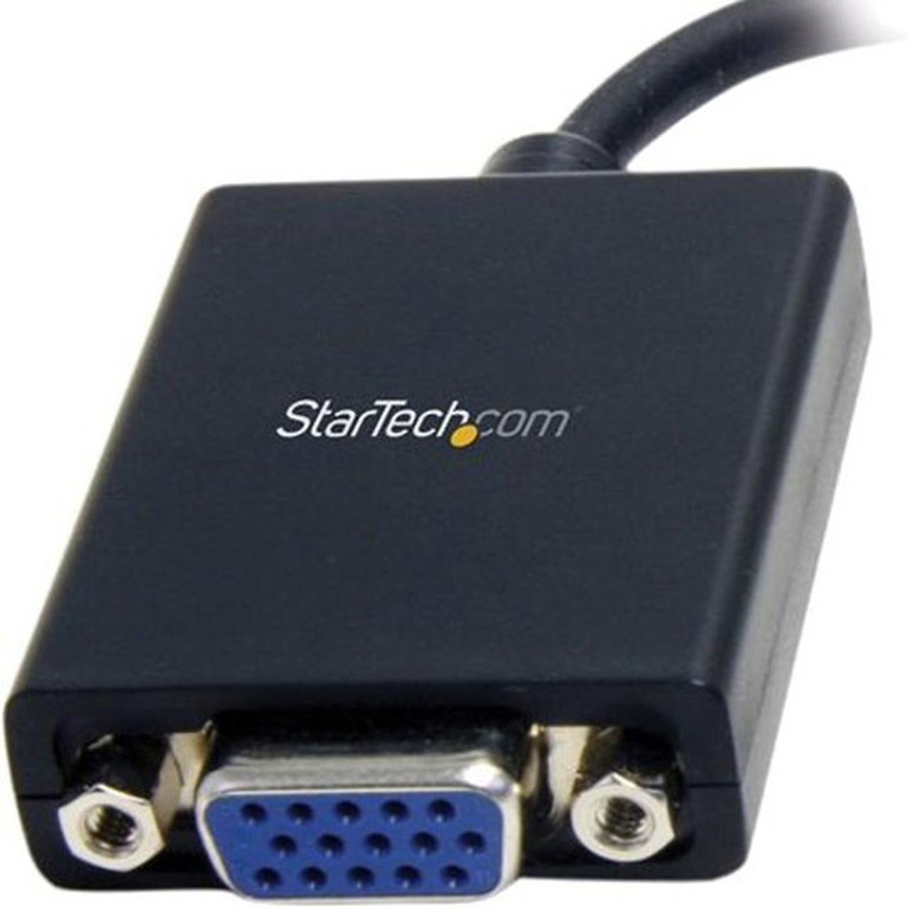 StarTechcom Mini DisplayPort to VGA Adapter - Black - 1080p - Thunderbolt to VGA Monitor Adapter - Mini DP to VGA Converter - Connect MDP2VGA