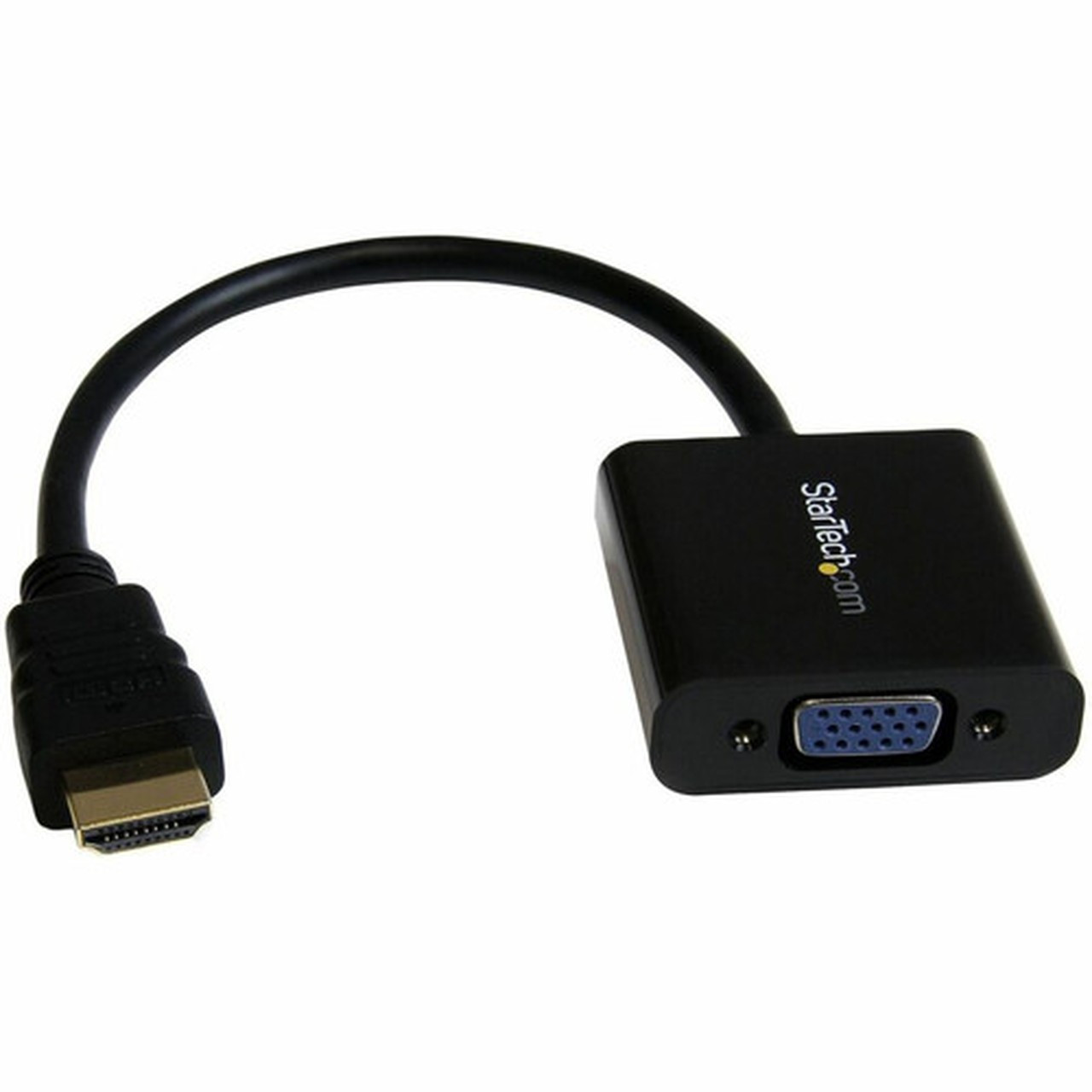 StarTechcom HDMI to VGA Adapter - 1080p - 1920 x 1080 - Black - HDMI Converter - VGA to HDMI Monitor Adapter - Connect an HDMI Laptop HD2VGAE2