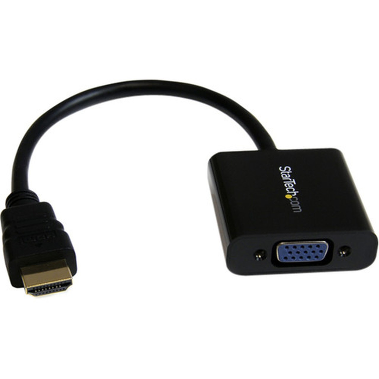 StarTechcom HDMI to VGA Adapter - 1080p - 1920 x 1080 - Black - HDMI Converter - VGA to HDMI Monitor Adapter - Connect an HDMI Laptop HD2VGAE2