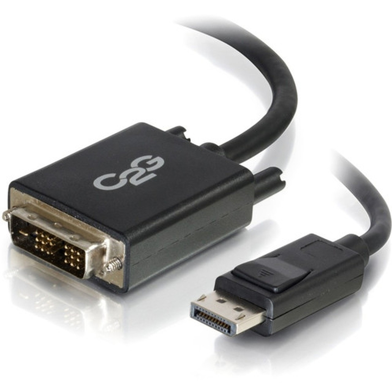 C2G 10ft DisplayPort Male to Single Link DVI-D Male Adapter Cable - Black - 10 ft DisplayPortDVI-D Video Cable for Notebook Monitor 54330
