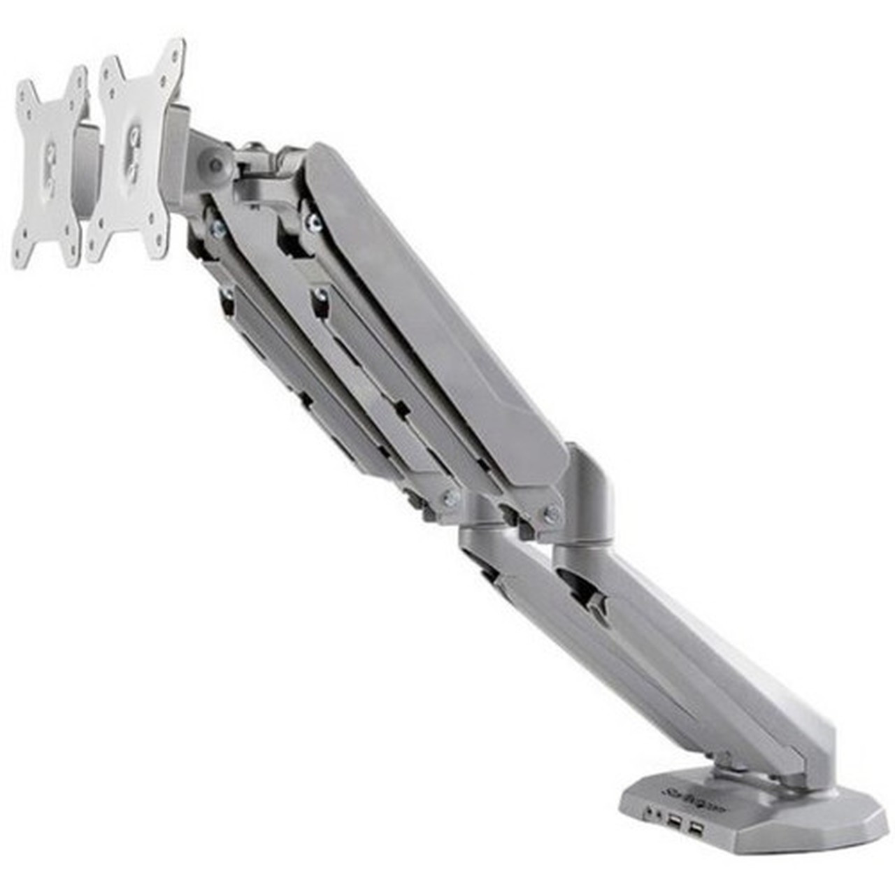 StarTechcom Desk Mount Dual Monitor Arm with USB  35mm Audio - Desk Clamp Ergonomic VESA Mount for up to 32 inch Displays - Full - ARMSLIMDUOS